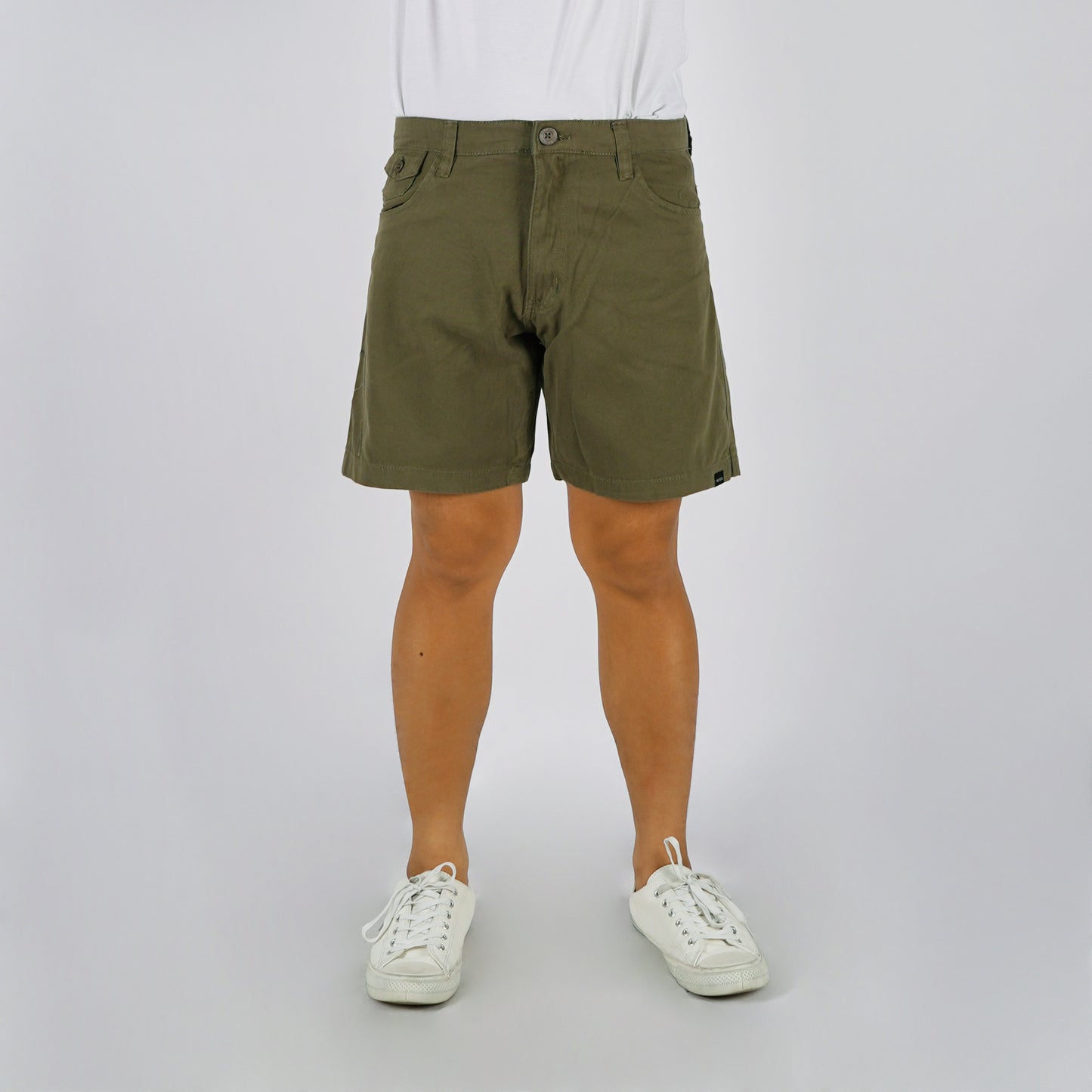 Petrol Men's Basic Non-Denim Tapered Short Mid-Rise 176717 (Olive)