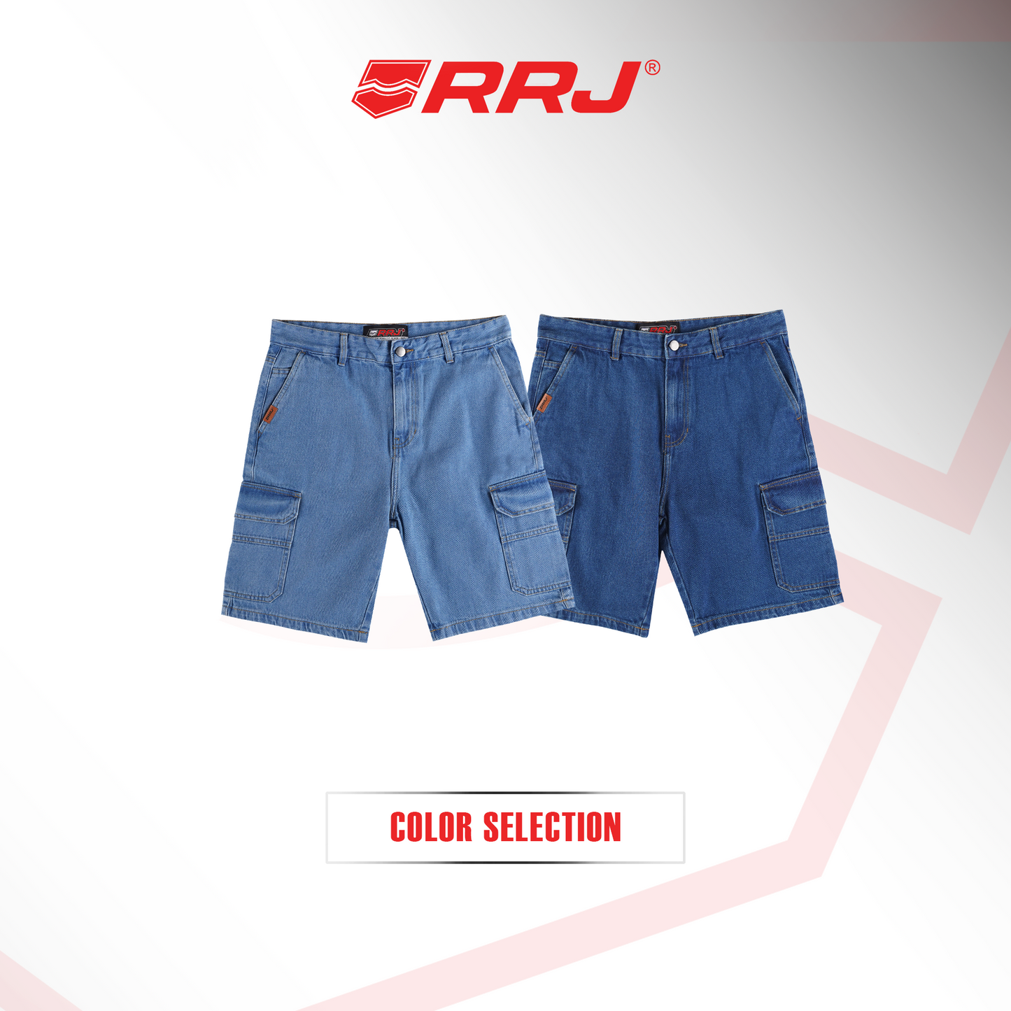 RRJ Men's Basic Non-Denim Cargo Short Mid-Rise Fitting 205921 (Medium Shade)