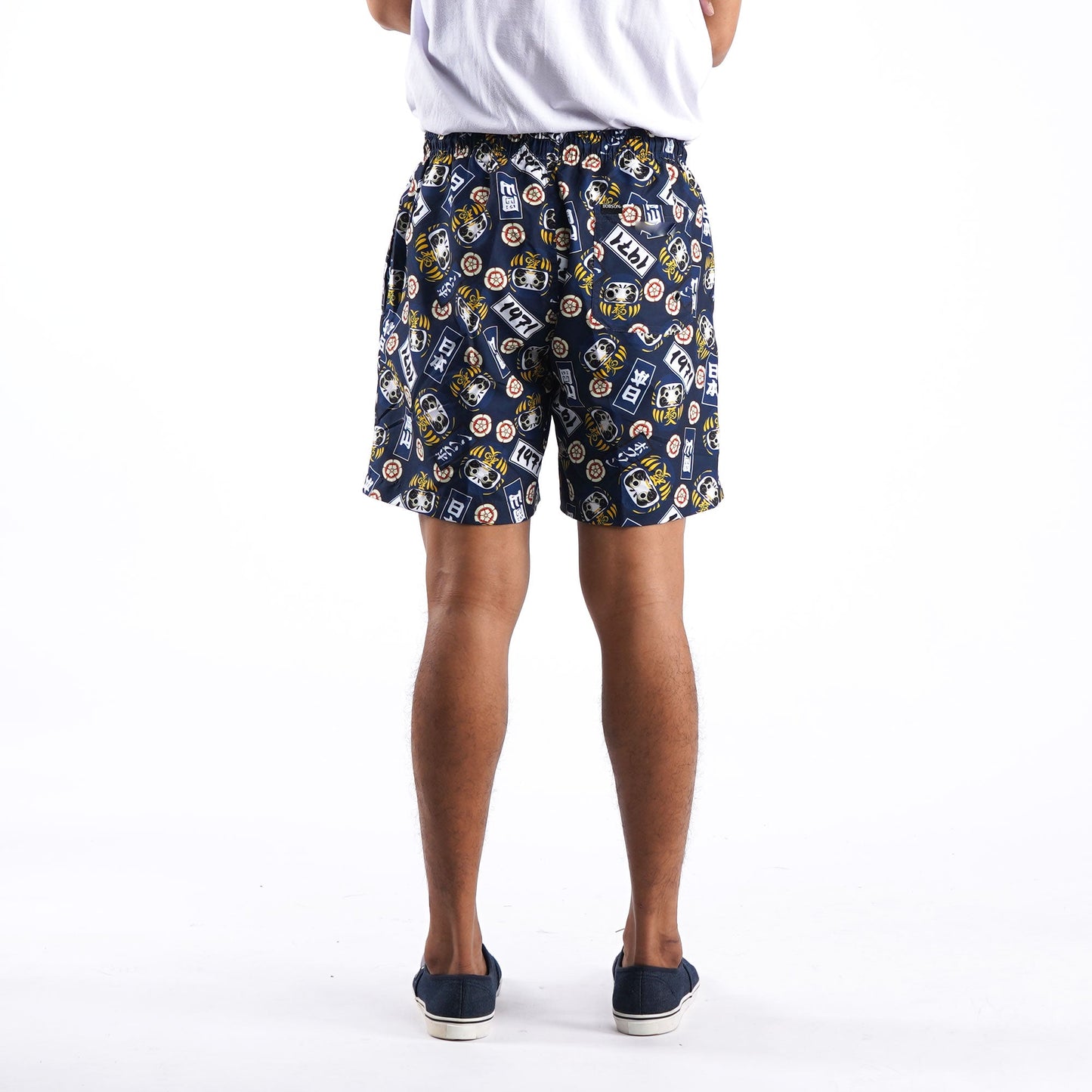 Bobson Japanese Men's Basic Non-Denim Swim short for Men Trendy Fashion High Quality Apparel Comfortable Casual short for Men 125786 (Navy)
