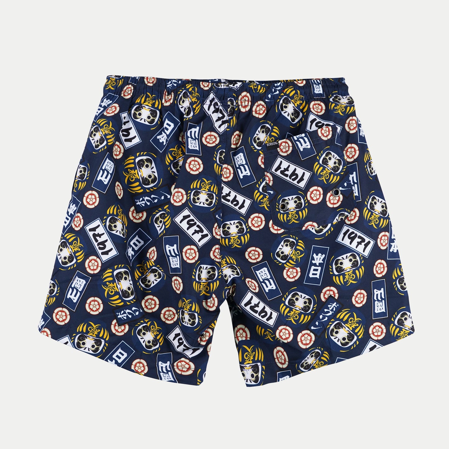 Bobson Japanese Men's Basic Non-Denim Swim short for Men Trendy Fashion High Quality Apparel Comfortable Casual short for Men 125786 (Navy)
