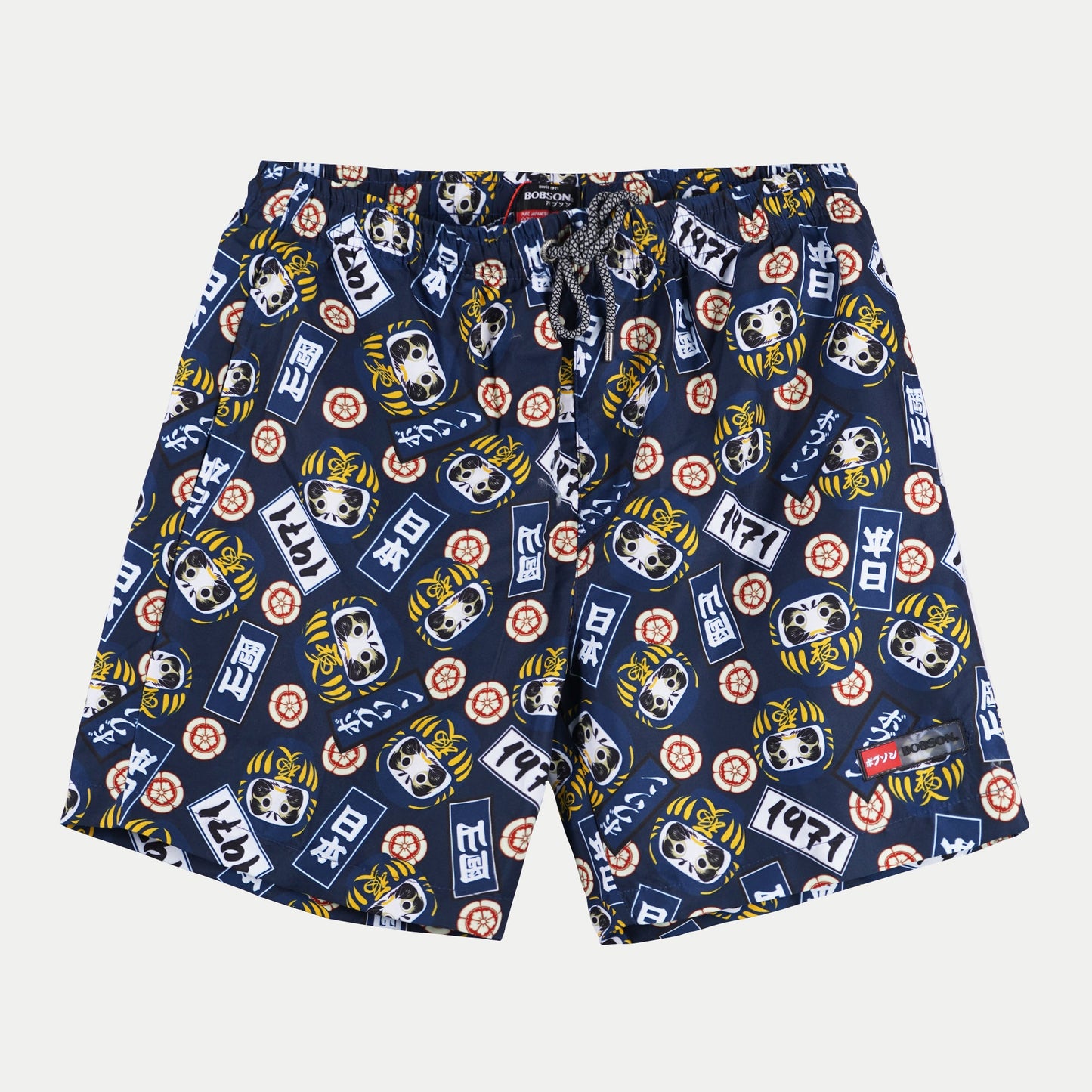 Bobson Japanese Men's Basic Non-Denim Swim short for Men Trendy Fashion High Quality Apparel Comfortable Casual short for Men 125786 (Navy)