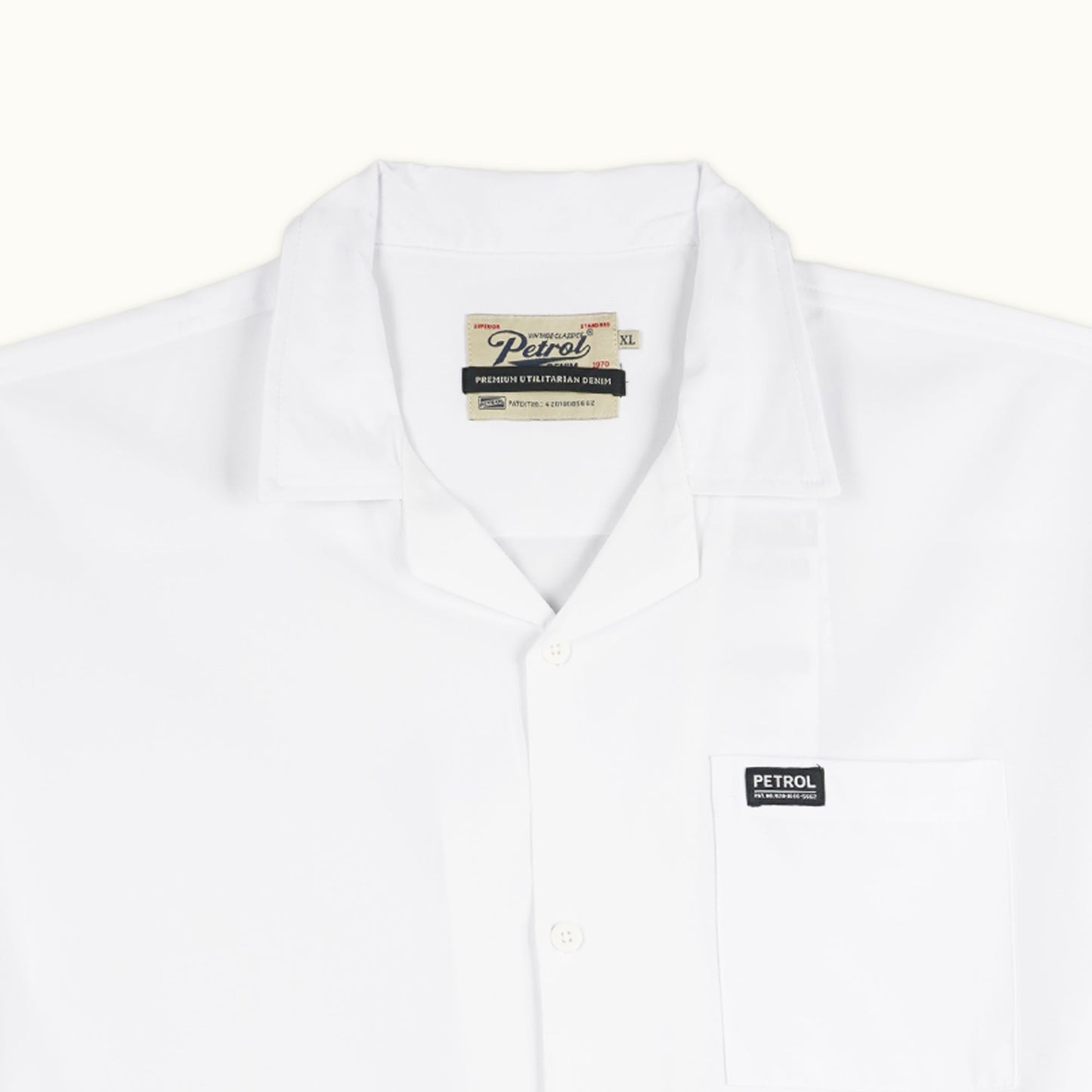 Petrol Men's Basic Woven Comfort Fitting Short Sleeve Polo for Men Trendy Fashion High Quality Apparel Comfortable Casual Polo for Men 140557-U (White)