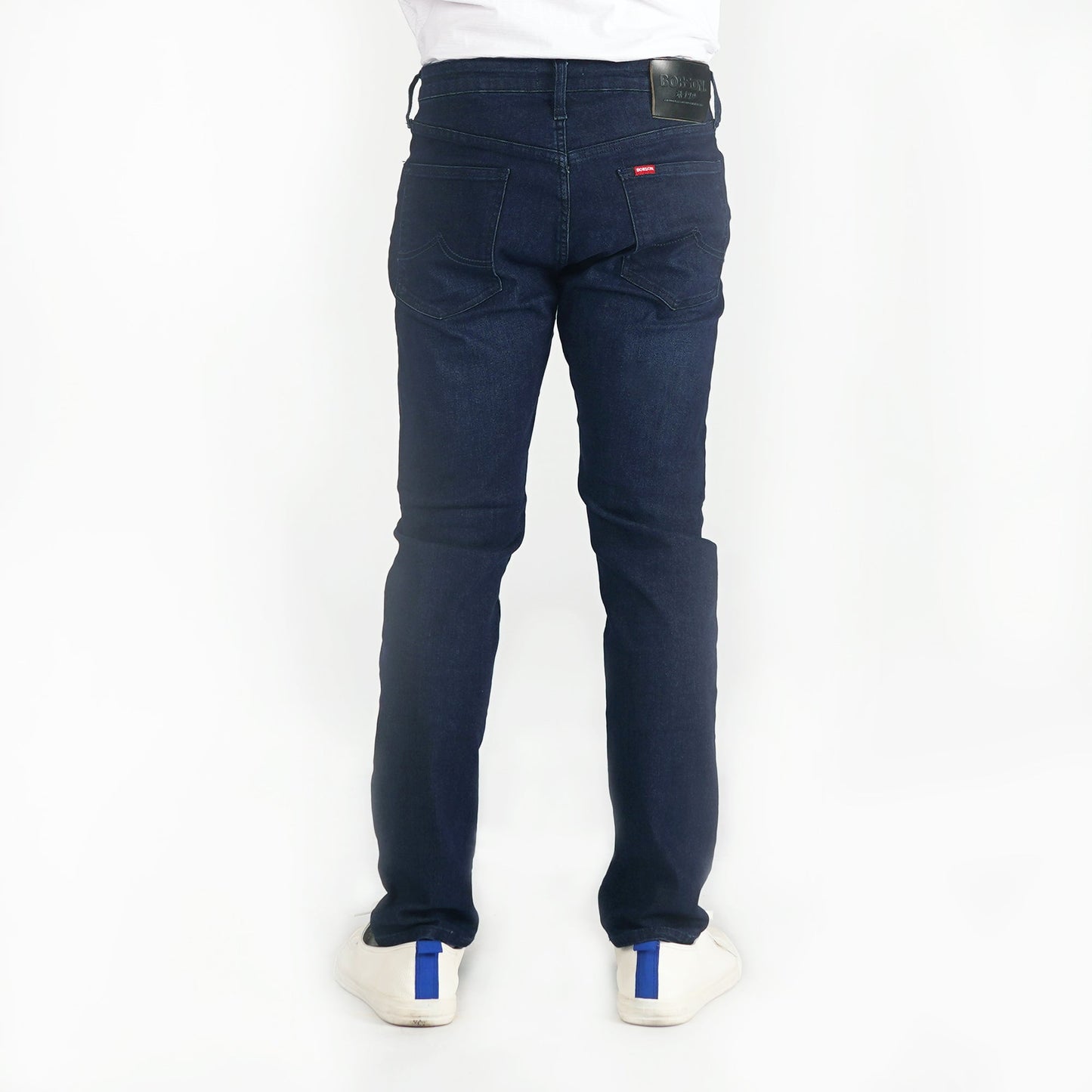 Bobson Japanese Men's Basic Denim Pants for Men Trendy Fashion High Quality Apparel Comfortable Casual Jeans for Men Super Skinny Mid Waist 150386-U (Dark Shade)