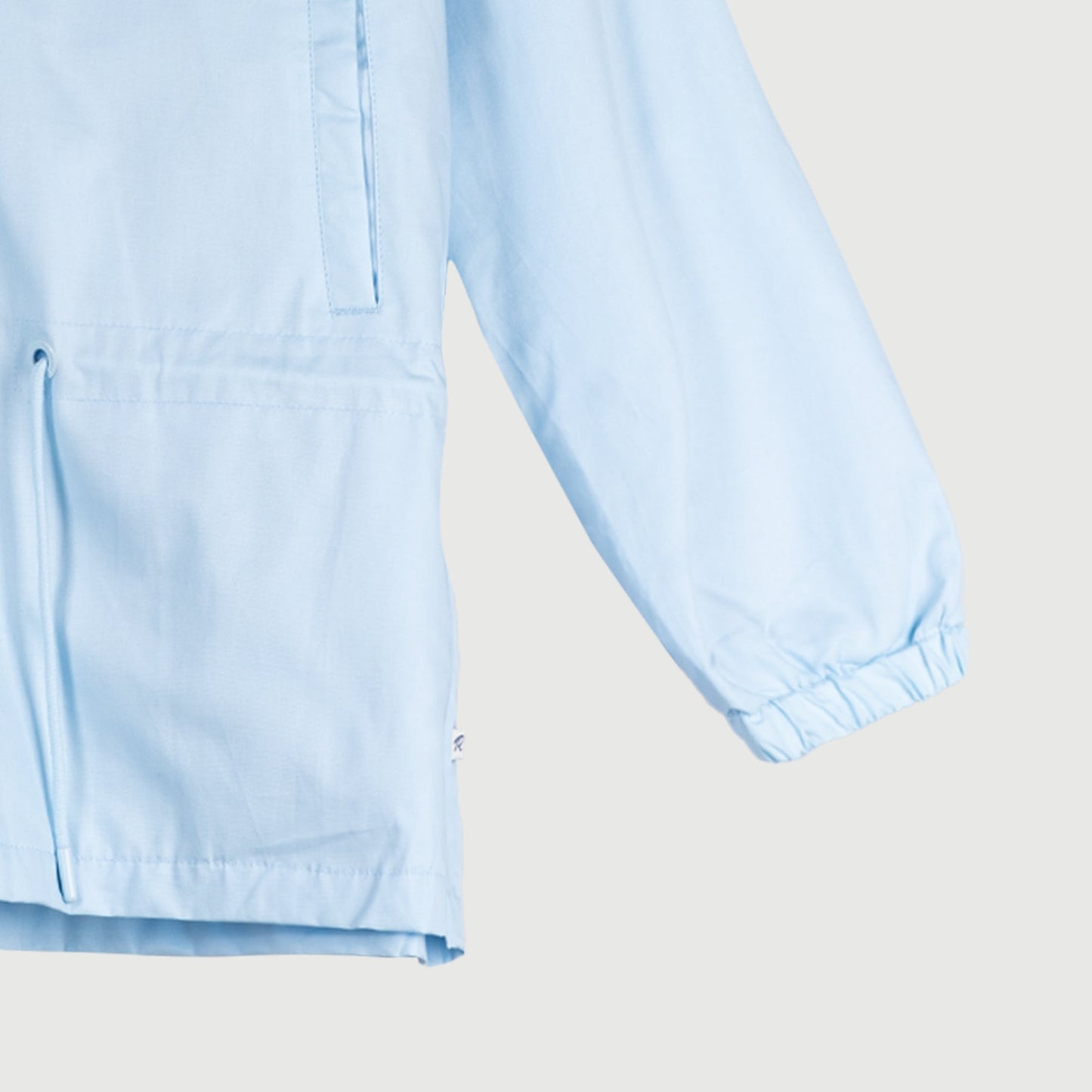 RRJ Basic Jacket for Ladies Relaxed Fitting with hoodie and pocket Nylon Fabric Trendy fashion Casual Top Bomber Jacket for Ladies 132448 (Blue)