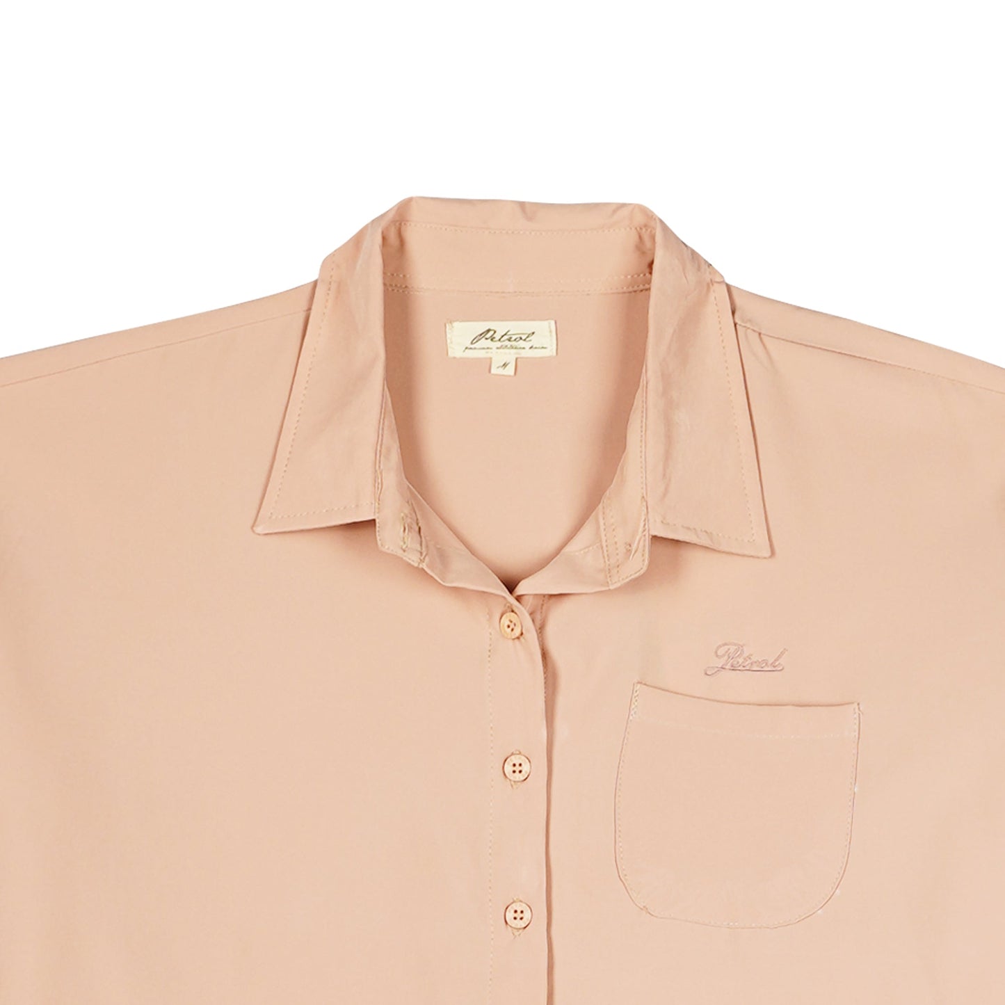 Petrol Basic Woven Ladies Boxy Fitting Shirt Easy Iron Fabric Trendy fashion Casual Top Woven for Ladies 130500 (Old Rose)