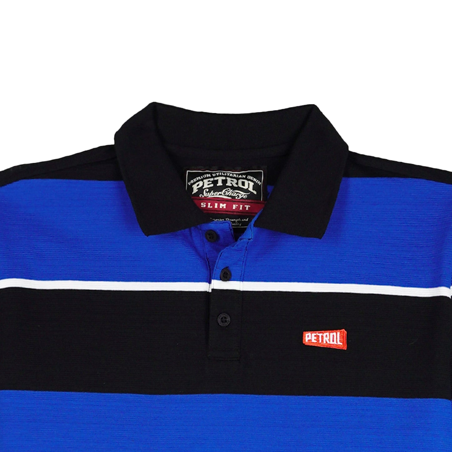 Petrol Basic Collared for Men Slim Fit Trendy fashion Casual High Quality Apparel Comfortable Casual Polo for Men 41764 (Black)