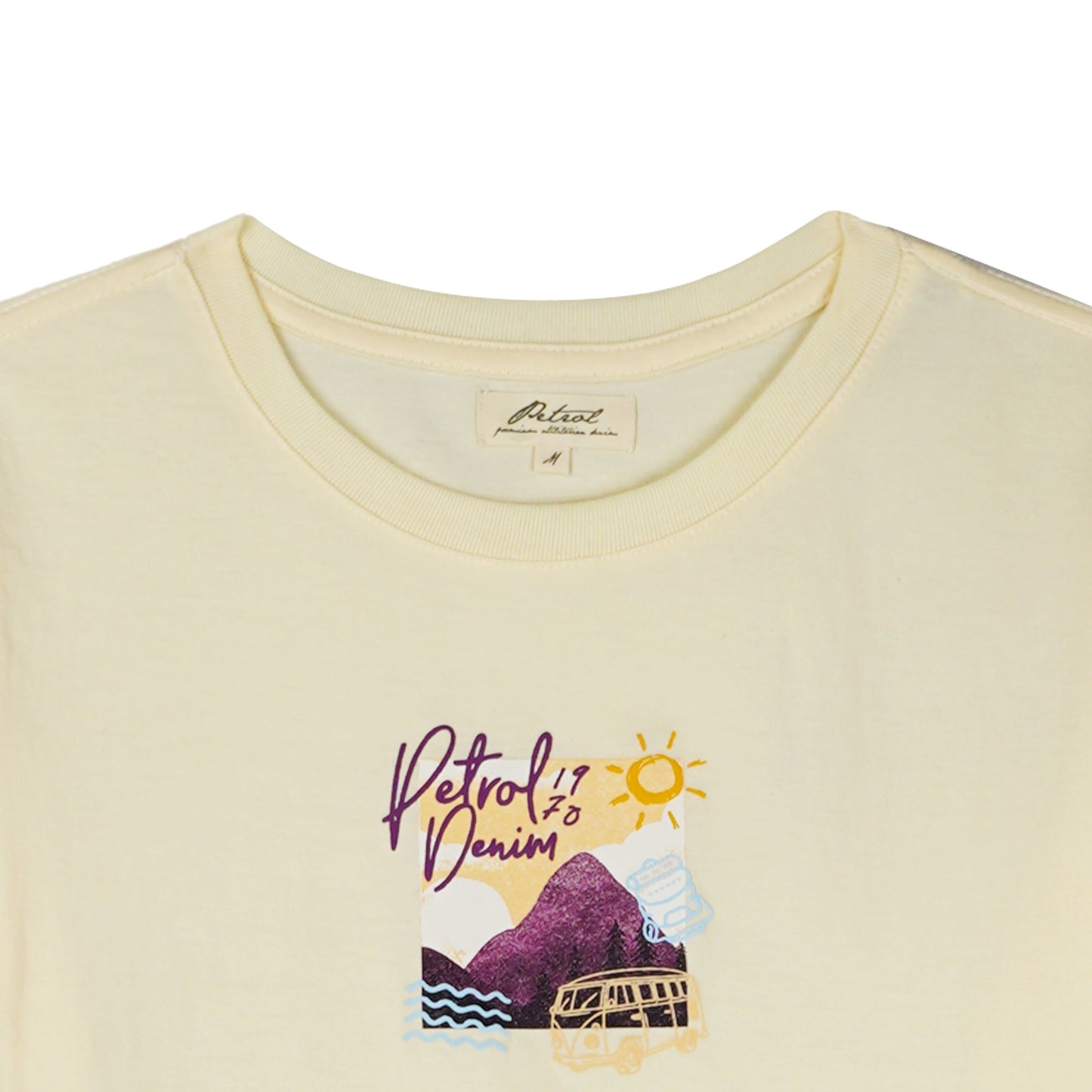 Petrol Basic Tees for Ladies Boxy Fitting Shirt CVC Jersey Fabric Trendy fashion Casual Top Frost T-shirt for Ladies 150219-U (Frost)