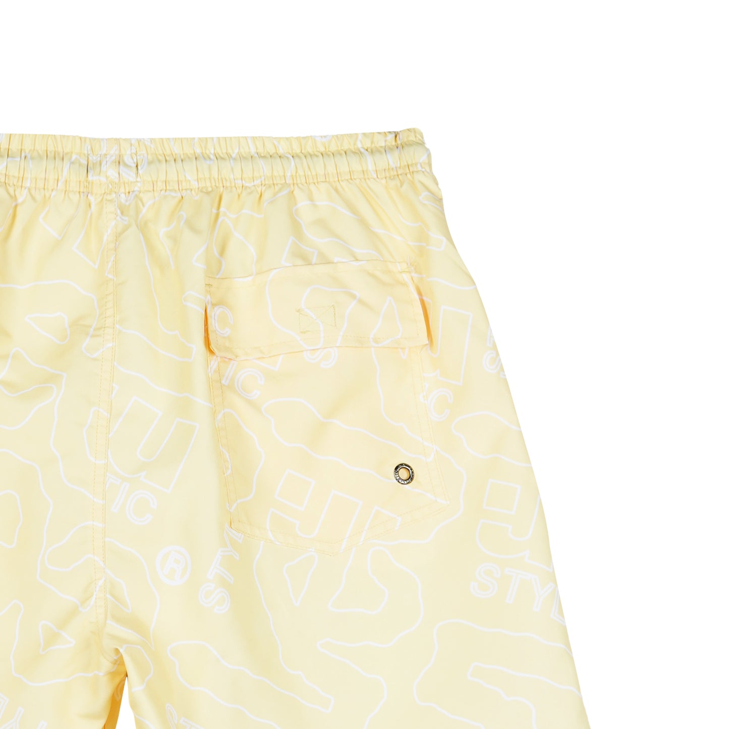 Stylistic Mr. Lee Men's Basic Non-Denim Swim short for Men Trendy Fashion High Quality Apparel Comfortable Casual Short for Men Mid Waist 127824 (Light Yellow)
