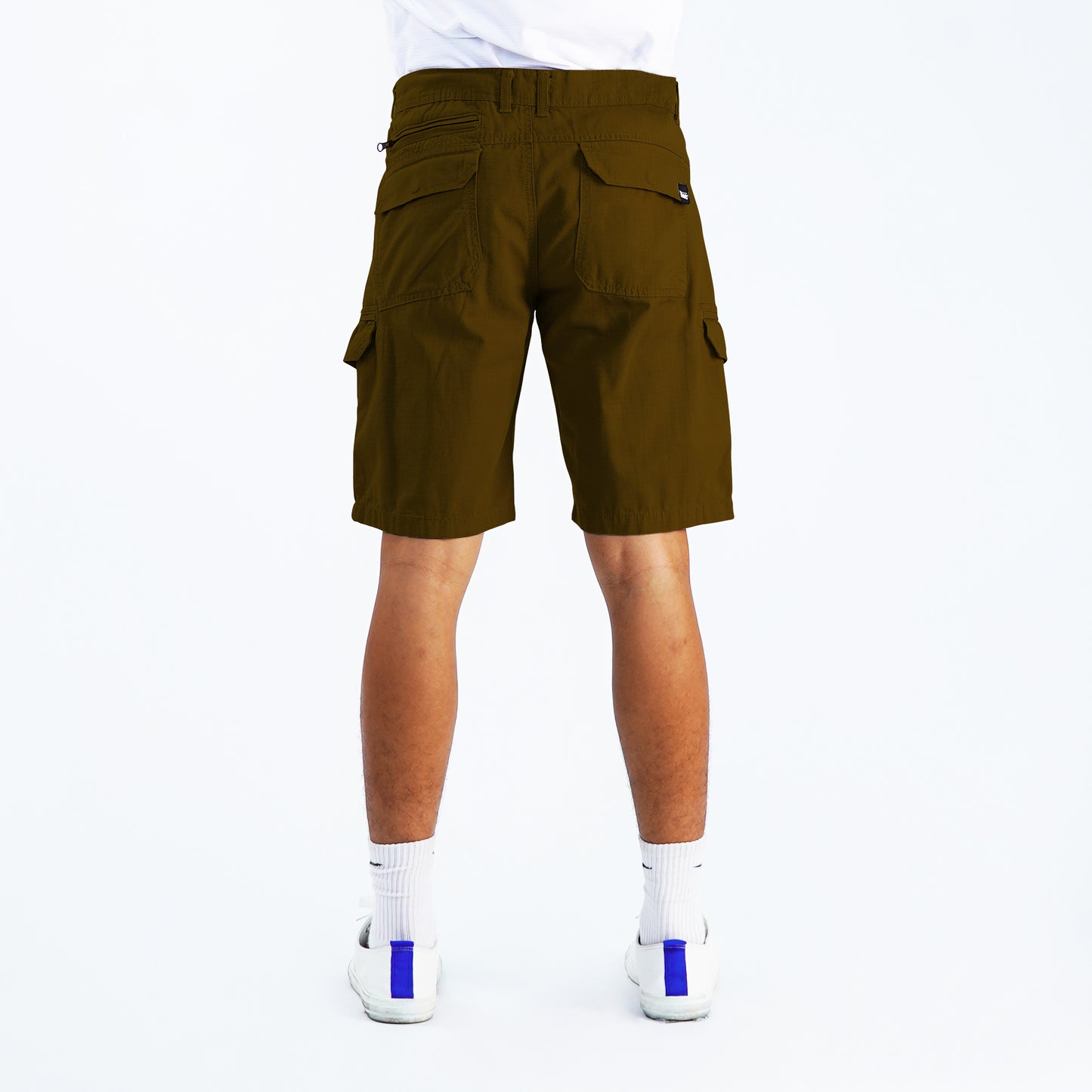 Stylistic Mr. Lee Men's Basic Non-Denim Cargo Short for Men Trendy Fashion High Quality Apparel Comfortable Casual short for Men Mid Waist 149751 (Brown)