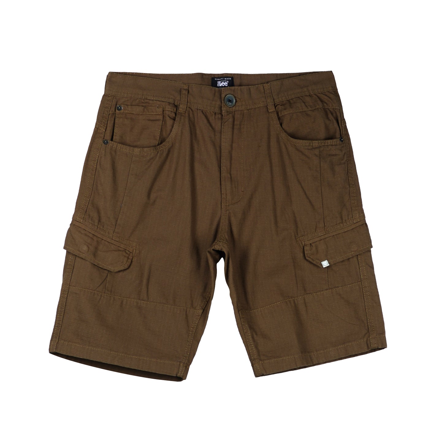 Stylistic Mr. Lee Men's Basic Non-Denim Cargo Short for Men Trendy Fashion High Quality Apparel Comfortable Casual short for Men Mid Waist 149751 (Brown)