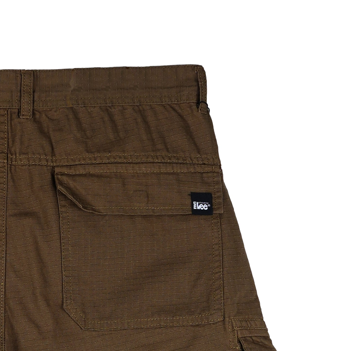 Stylistic Mr. Lee Men's Basic Non-Denim Cargo Short for Men Trendy Fashion High Quality Apparel Comfortable Casual short for Men Mid Waist 149751 (Brown)