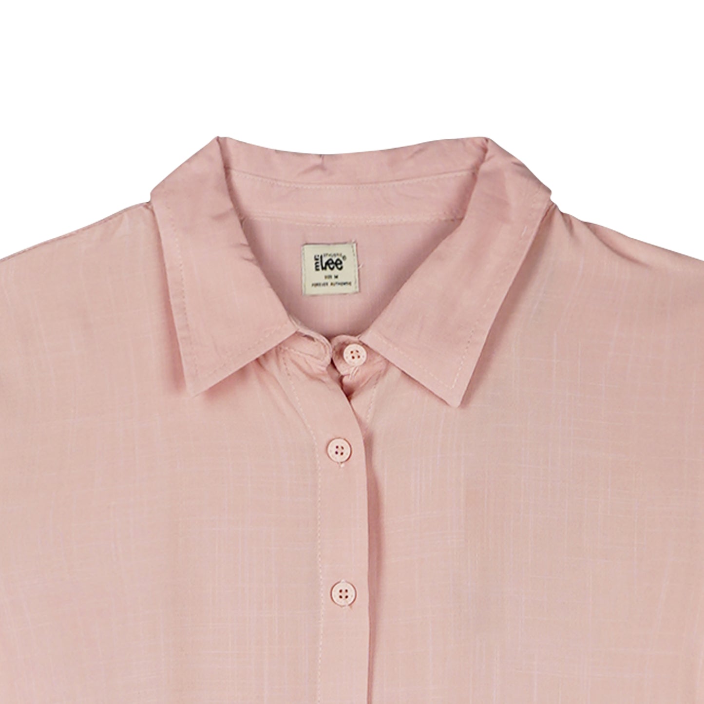 Stylistic Mr. Lee Ladies Basic Button Down Long Sleeves Woven for Women Trendy Fashion High Quality Apparel Comfortable Casual Tops for Women Regular Fit 134867 (Coral)