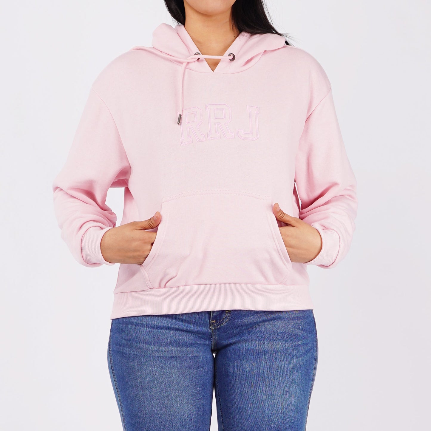 RRJ Ladies Basic Jacket Crop Fitting for Women Trendy Fashion High Quality Apparel Comfortable Casual Jacket for Women 122560 (Pink)