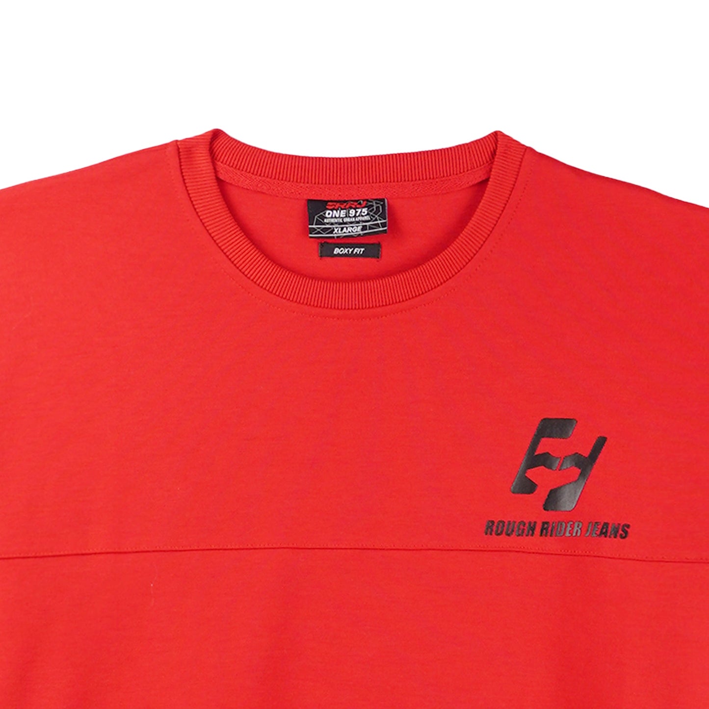 RRJ Basic Tees for Men Boxy Fitting Shirt Trendy fashion 116893 (Red)