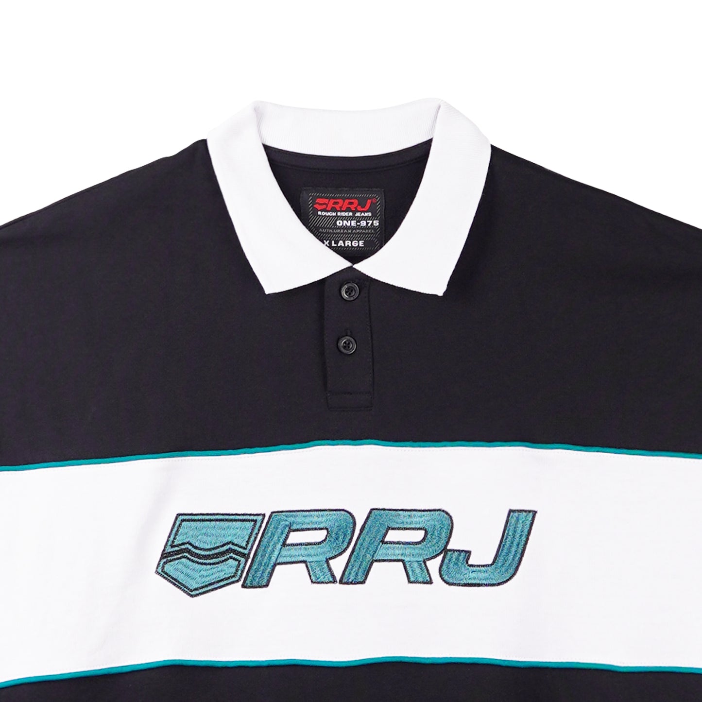 RRJ Basic Collared for Men Oversized Fitting Terry Fabric Trendy fashion Casual Top Black Polo shirt for Men 135973 (Black)