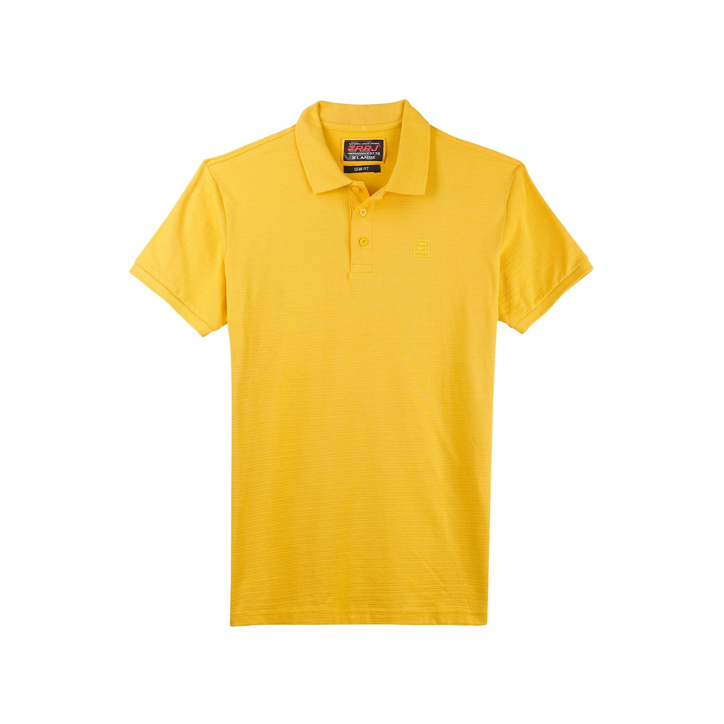 RRJ Basic Collared for Men Semi Body Fitting Polo shirt for Men 107695 (Yellow)