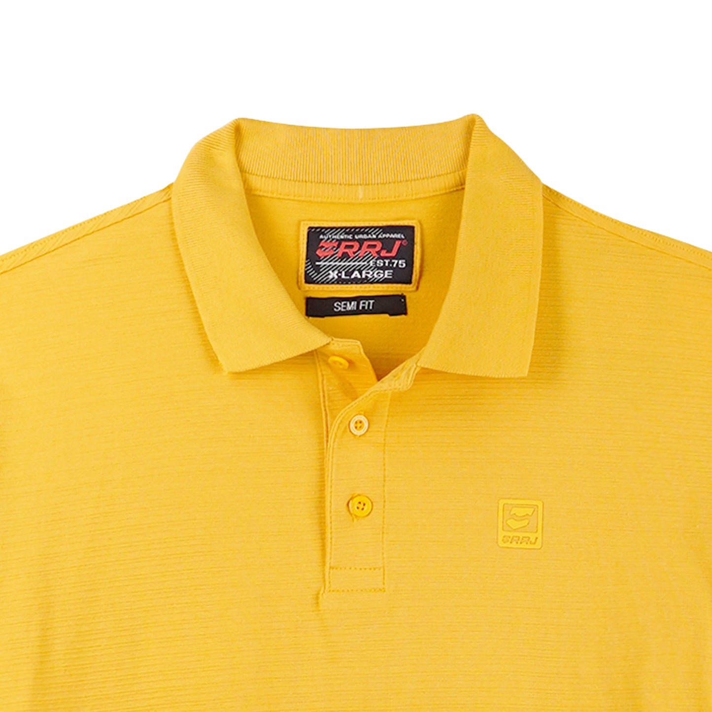 RRJ Basic Collared for Men Semi Body Fitting Polo shirt for Men 107695 (Yellow)