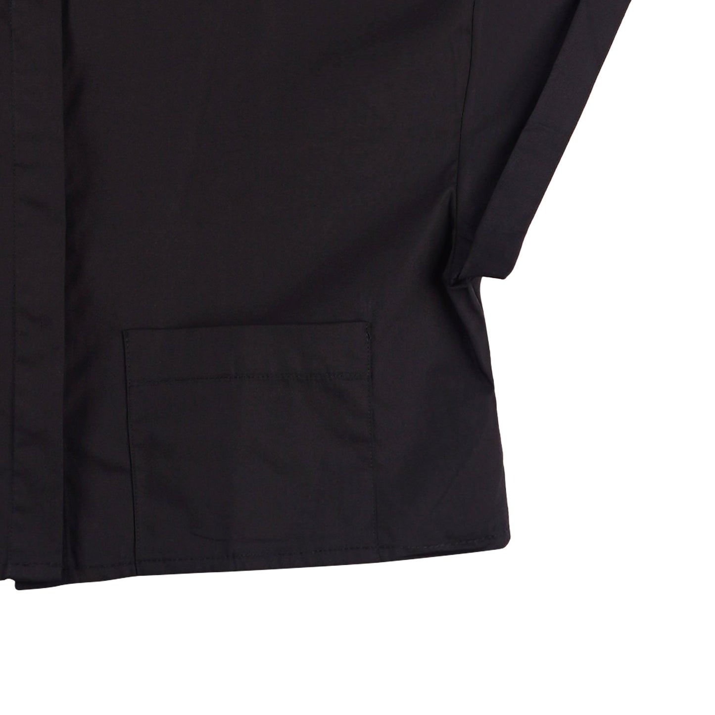 Petrol Basic Woven Ladies Boxy Fitting Shirt 150562 (Black)