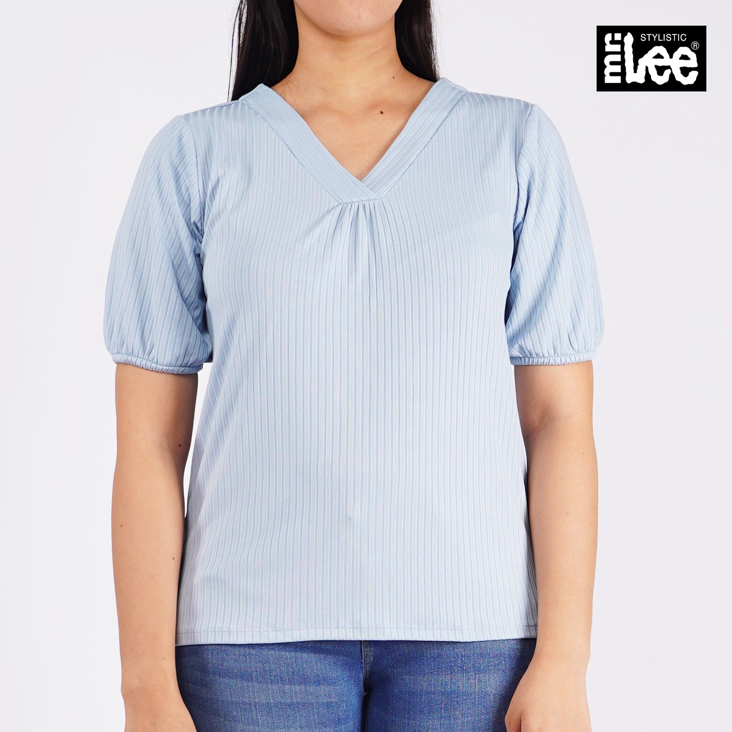 Stylistic Mr. Lee Ladies Basic Tees Regular Fit 143068-U (Blue)