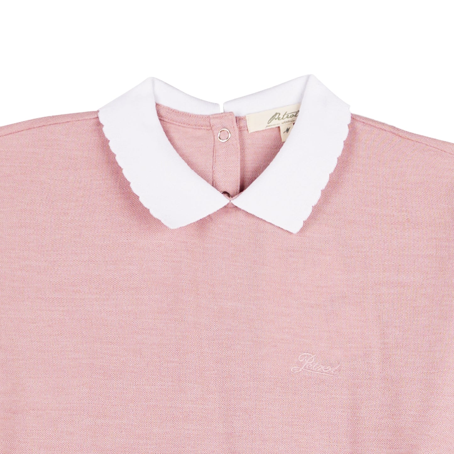 Petrol Basic Collared for Ladies Regular Fitting Shirt Trendy fashion Casual Top Dusty Pink Polo shirt for Ladies 129232 (Dusty Pink)