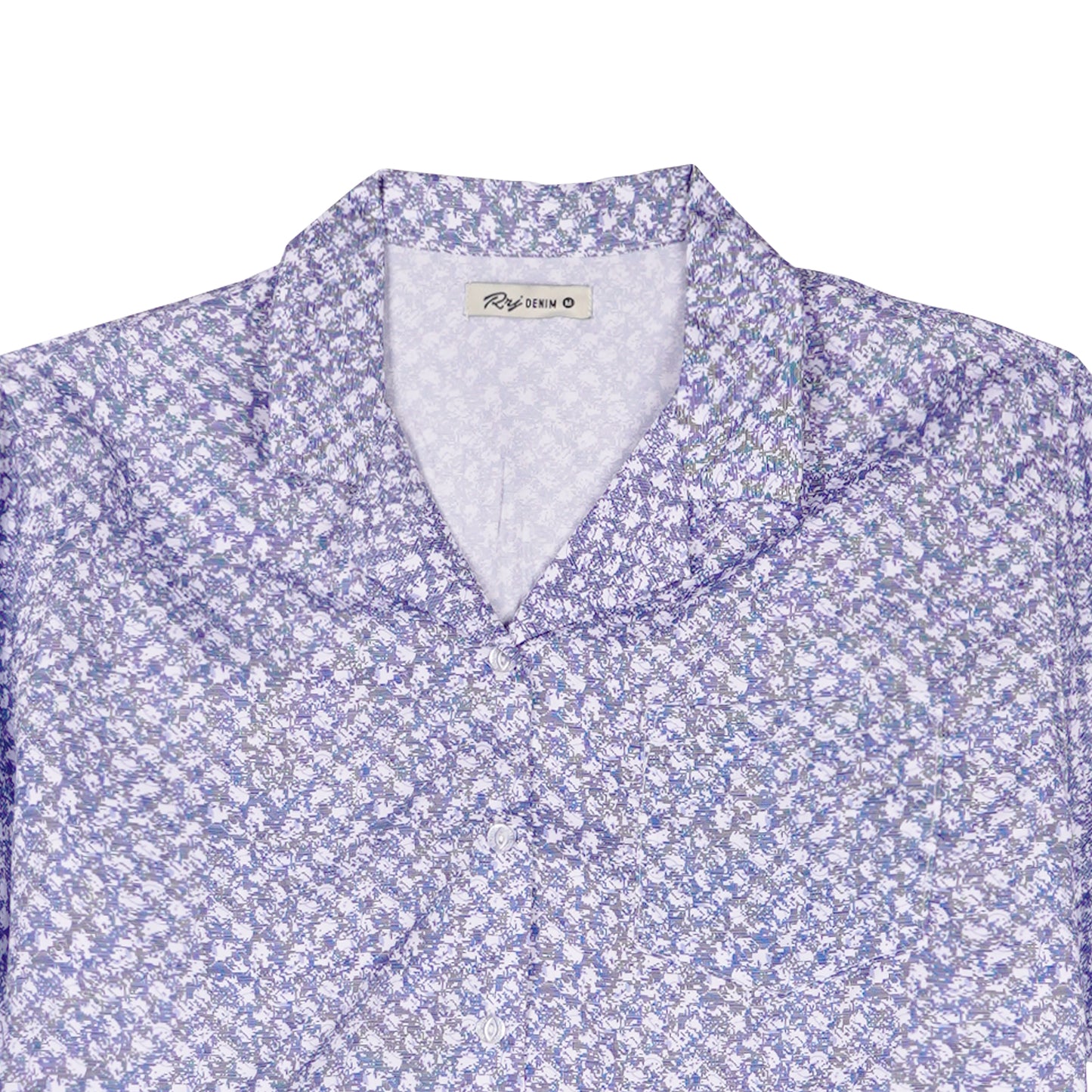 RRJ Basic Woven Ladies Boxy Fitting Shirt Trendy fashion Casual Top Blue Woven for Ladies 145051 (Blue)