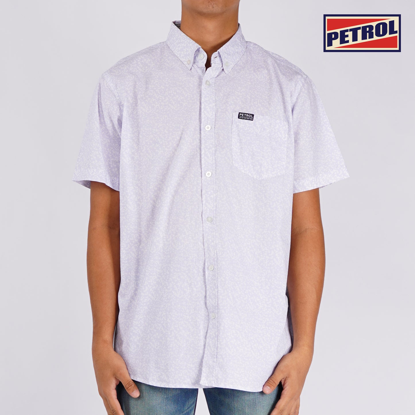 Petrol Basic Woven for Men Slim Fitting Shirt Trendy fashion Casual Top shirt for Men 154522 (Powder)