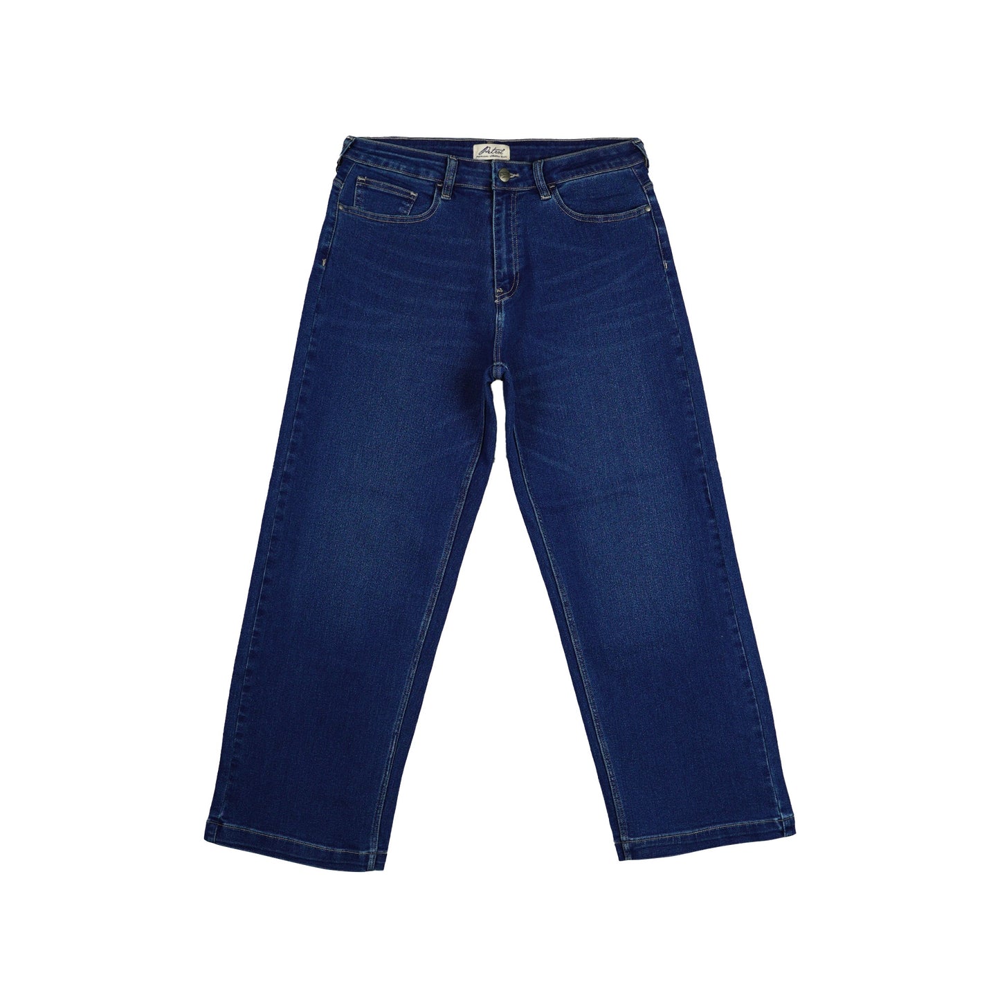 Petrol Ladies' Basic Denim Baggy Jeans for Ladies Trendy Fashion High Quality Apparel Comfortable Casual Mid Waist Pants for Ladies 154031 (Dark Shade)