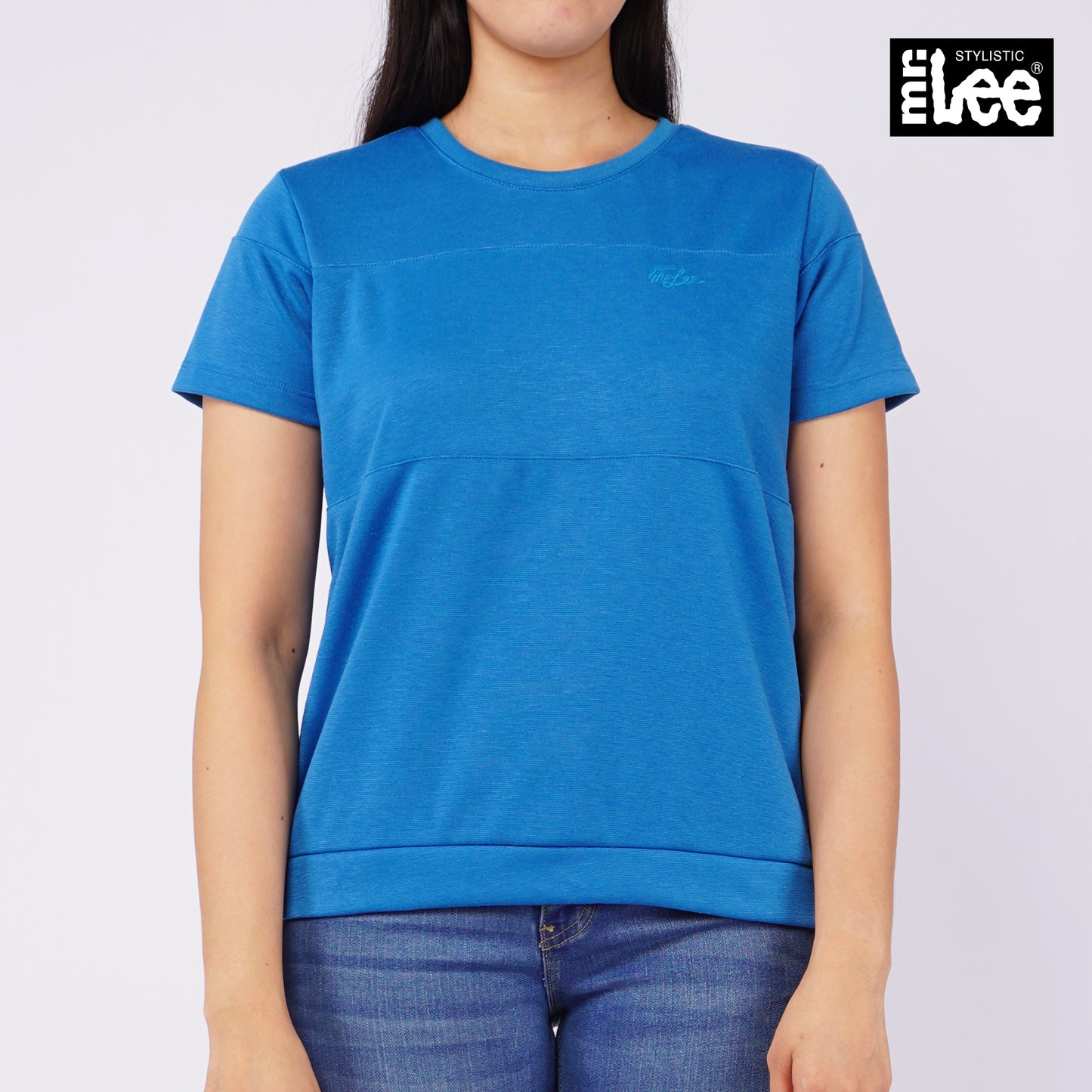 Stylistic Mr. Lee Ladies Basic Tees Relaxed Fit 142158-U (Blue)