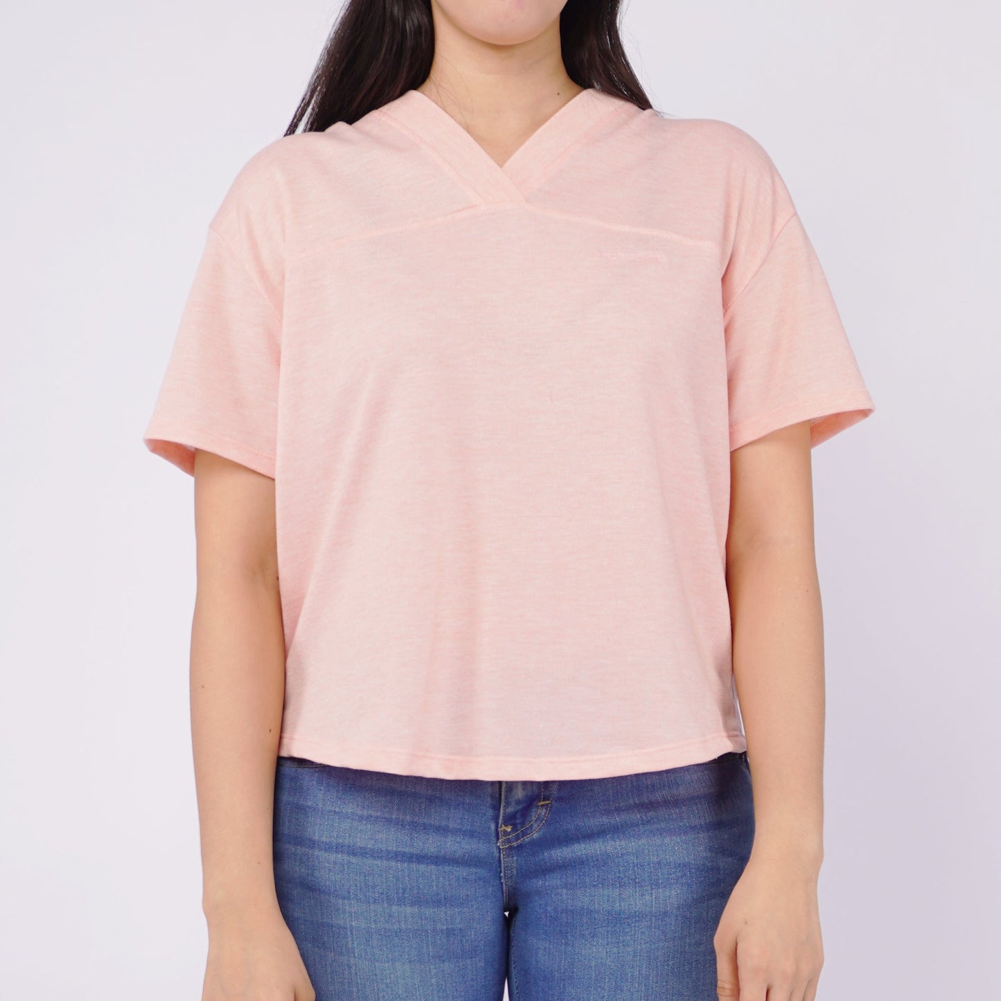 Petrol Ladies Basic Tees Oversized Fitting Terry Fabric 149527-U (Peach)