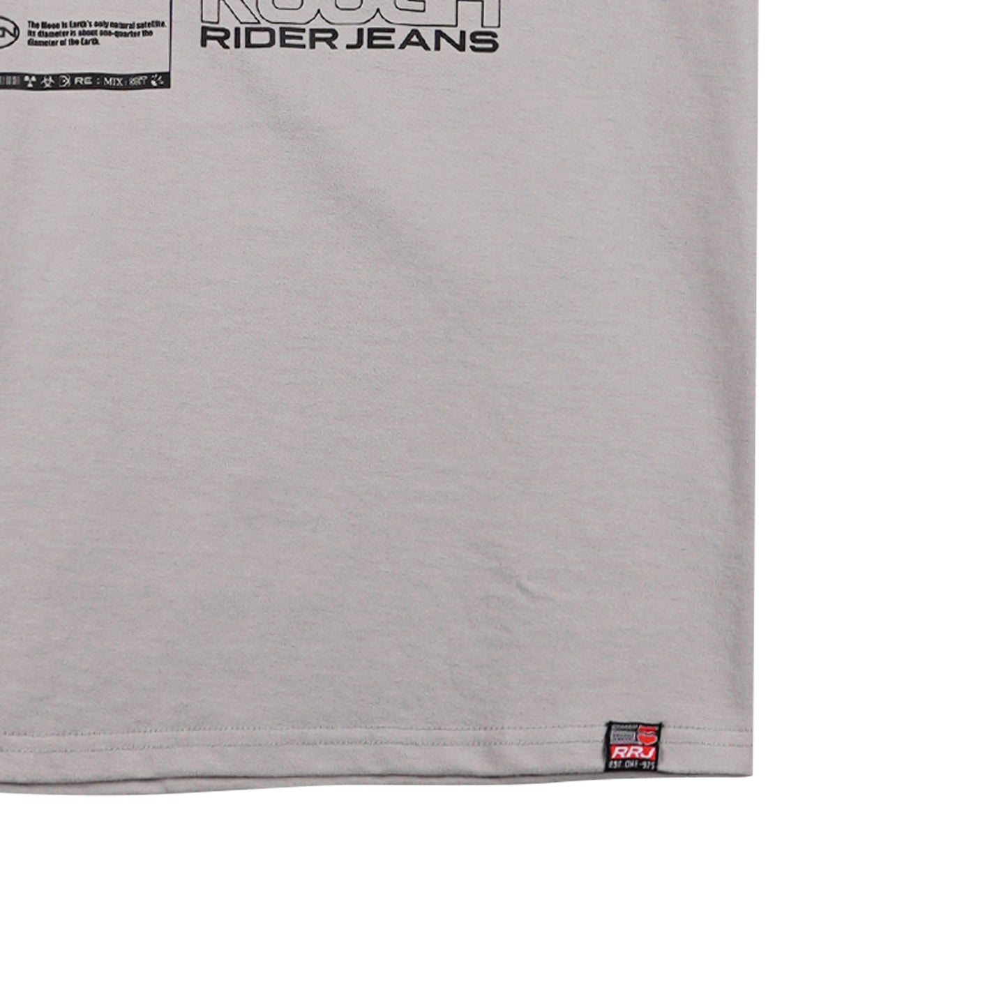 RRJ Men's Basic Tees Semibody Fitting CVC Jersey Fabric 148886-U (Light Gray)