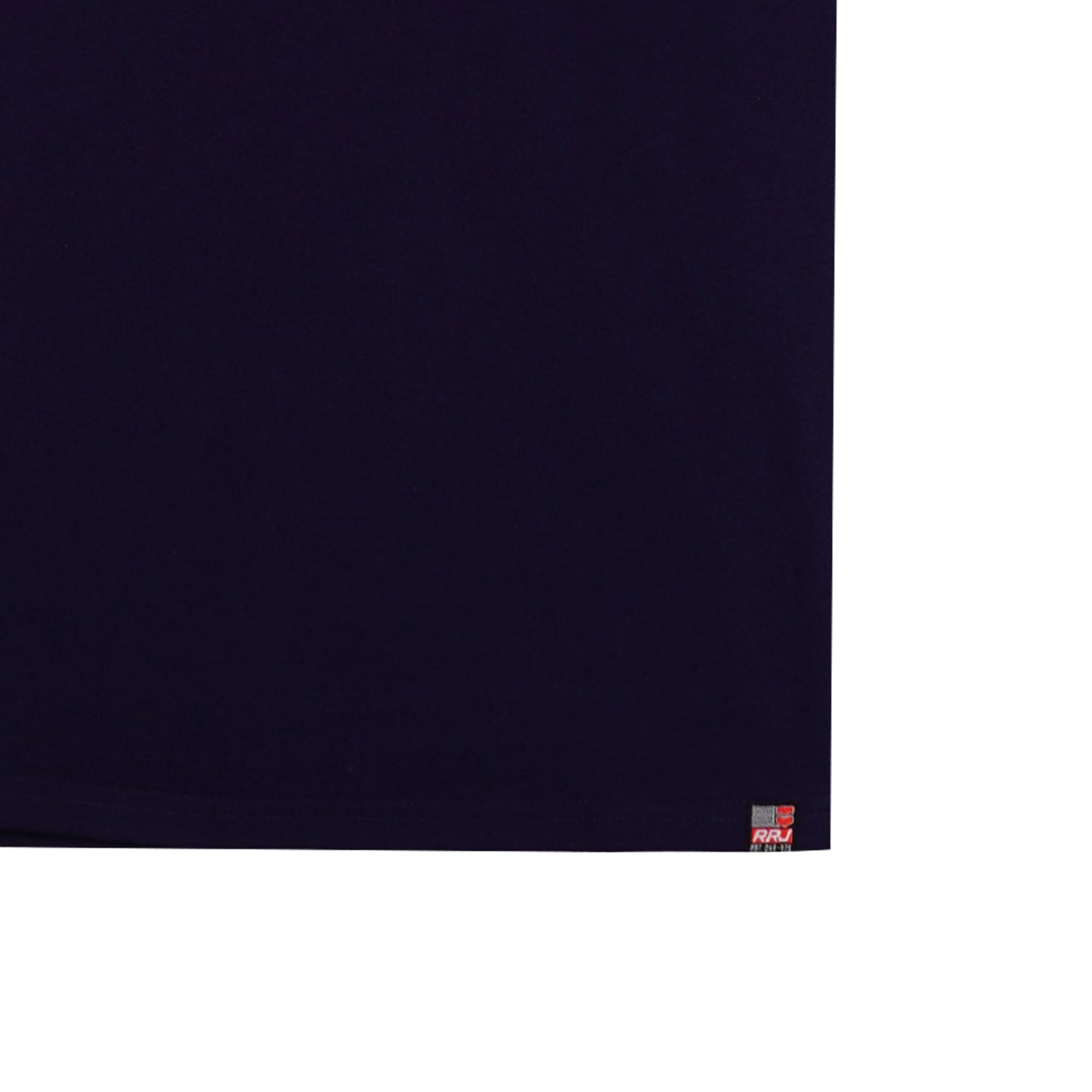 RRJ Men's Basic Tees Semibody Fitting CVC Jersey Fabric 117798-U (Navy)