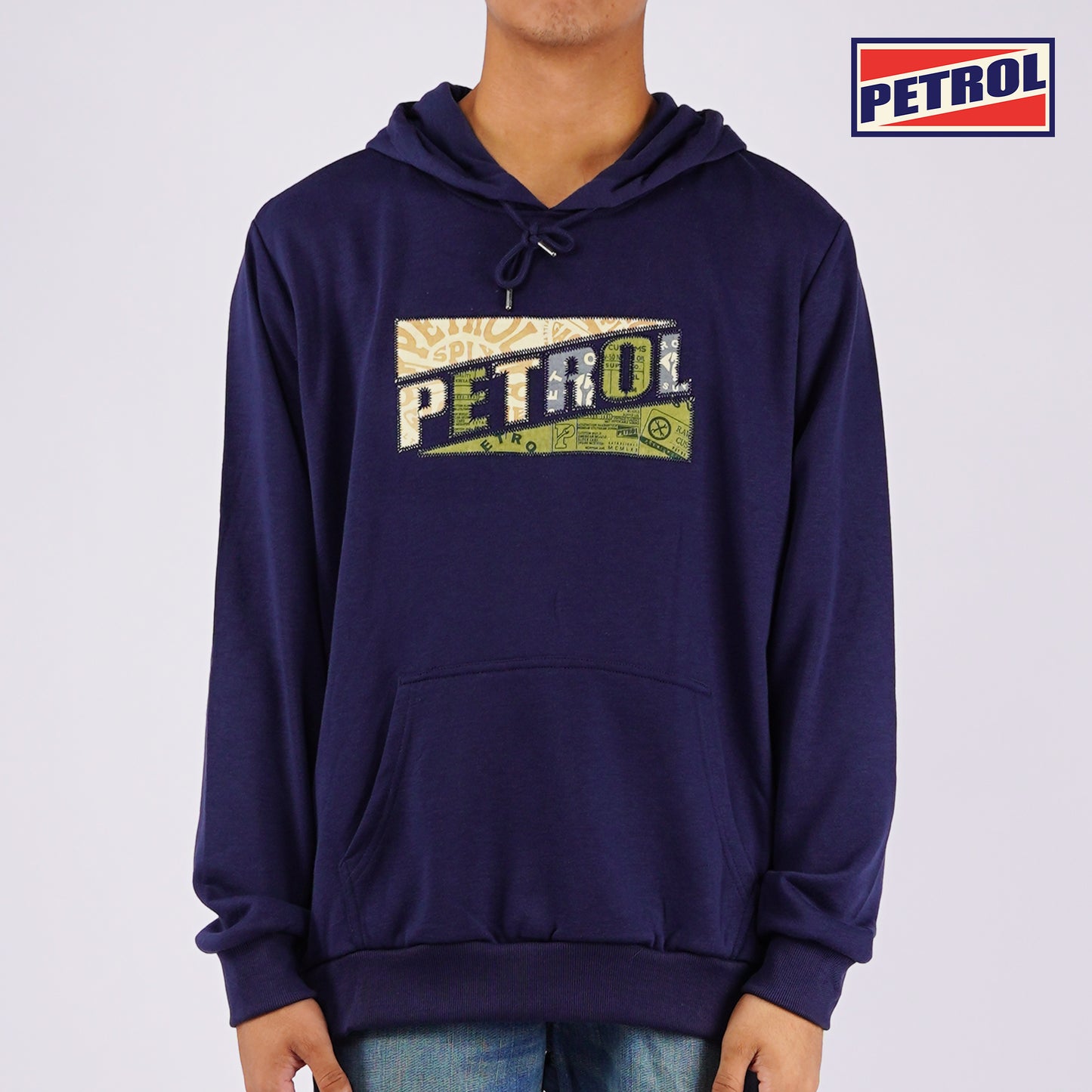 Petrol Men's Basic Jacket Regular Fitting Terry Fabric 115842 (Navy)