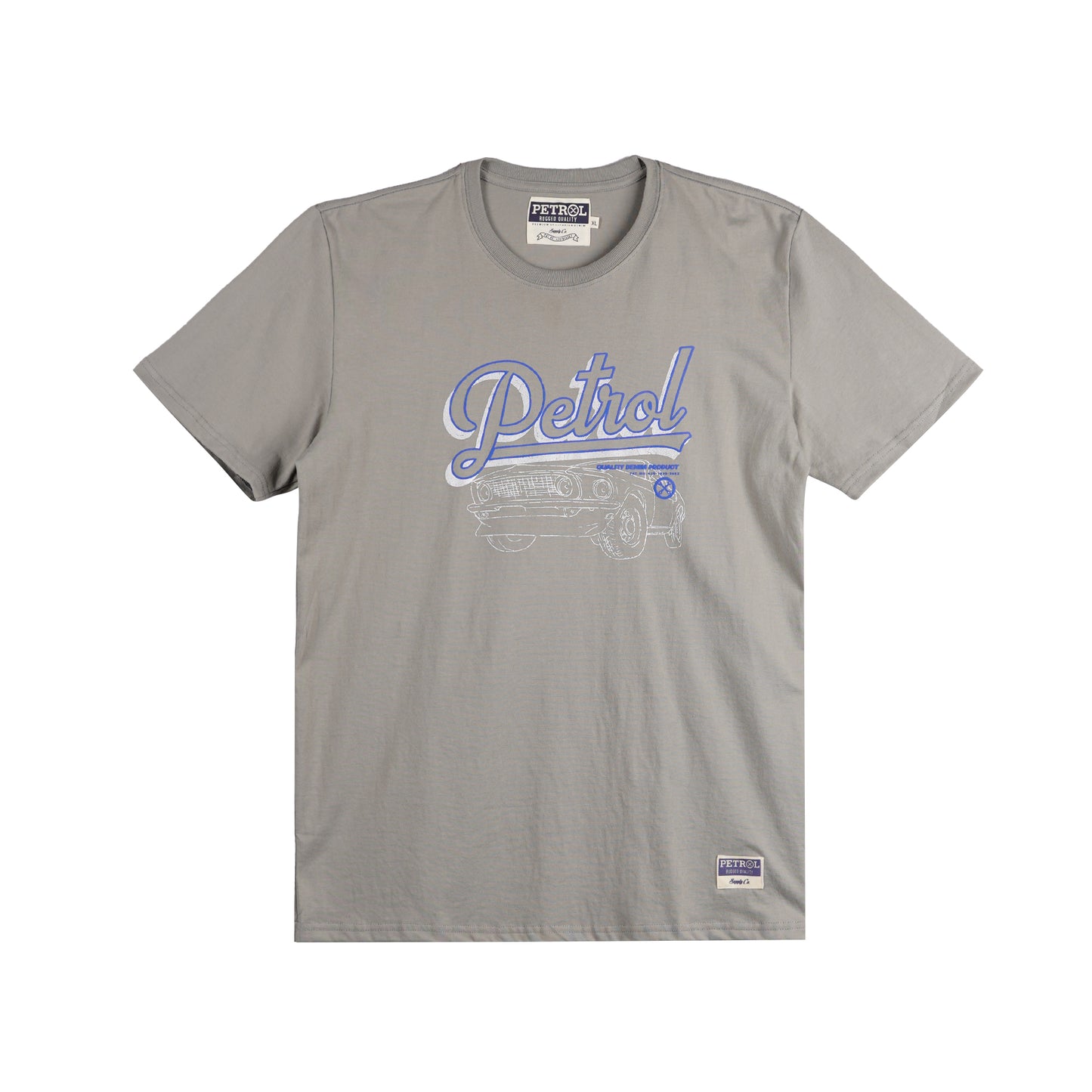Petrol Men's Basic Tees Slim Fitting CVC Jersey Fabric 163771-U (Rock Ridge)