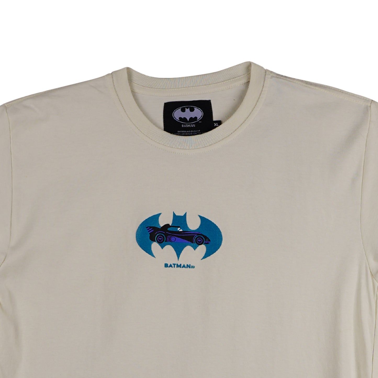 Petrol x Batman Men's Basic Tees Slim Fitting CVC Jersey Fabric 162732-U (Beige)