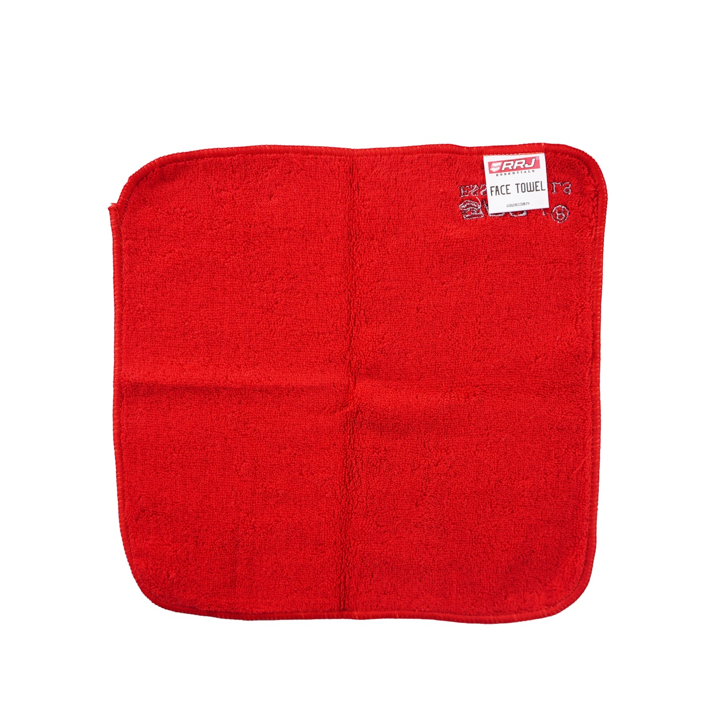 RRJ Men's Basic Accessories Face Towel 159998 (Red)
