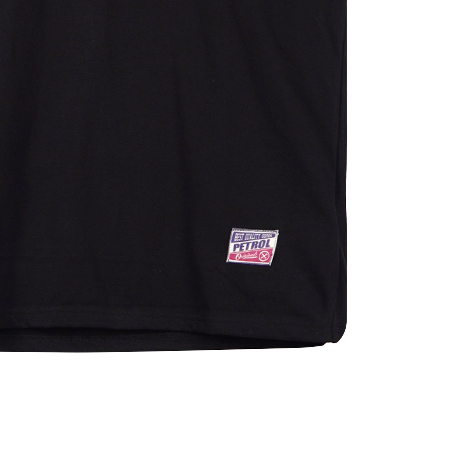 Petrol Men's Basic Tees Slim Fitting CVC Jersey Fabric 165216-U (Black)