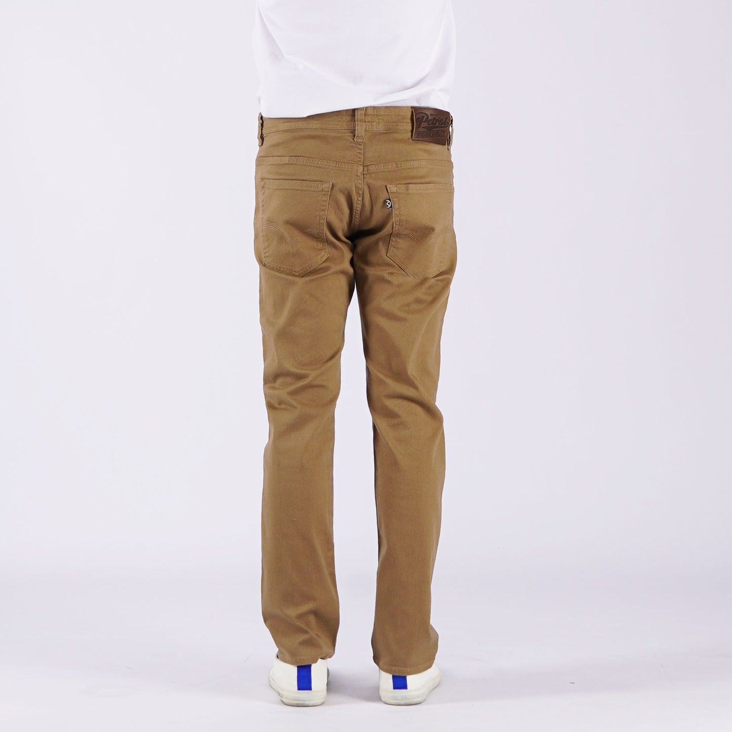Petrol Men's Basic Denim Pants Mid-Rise Skinny Fitting Rinse Wash Fabric 163578 (Brown)