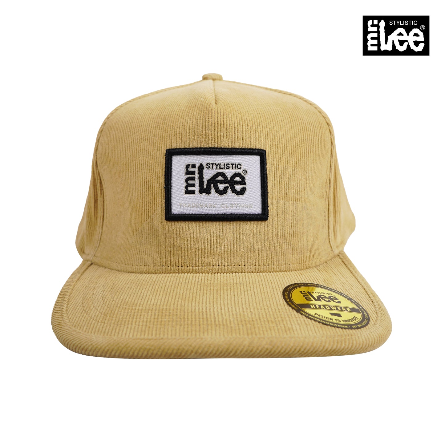 Stylistic Mr. Lee Men's Basic Accessories Snap back Cap 122255 (Khaki)