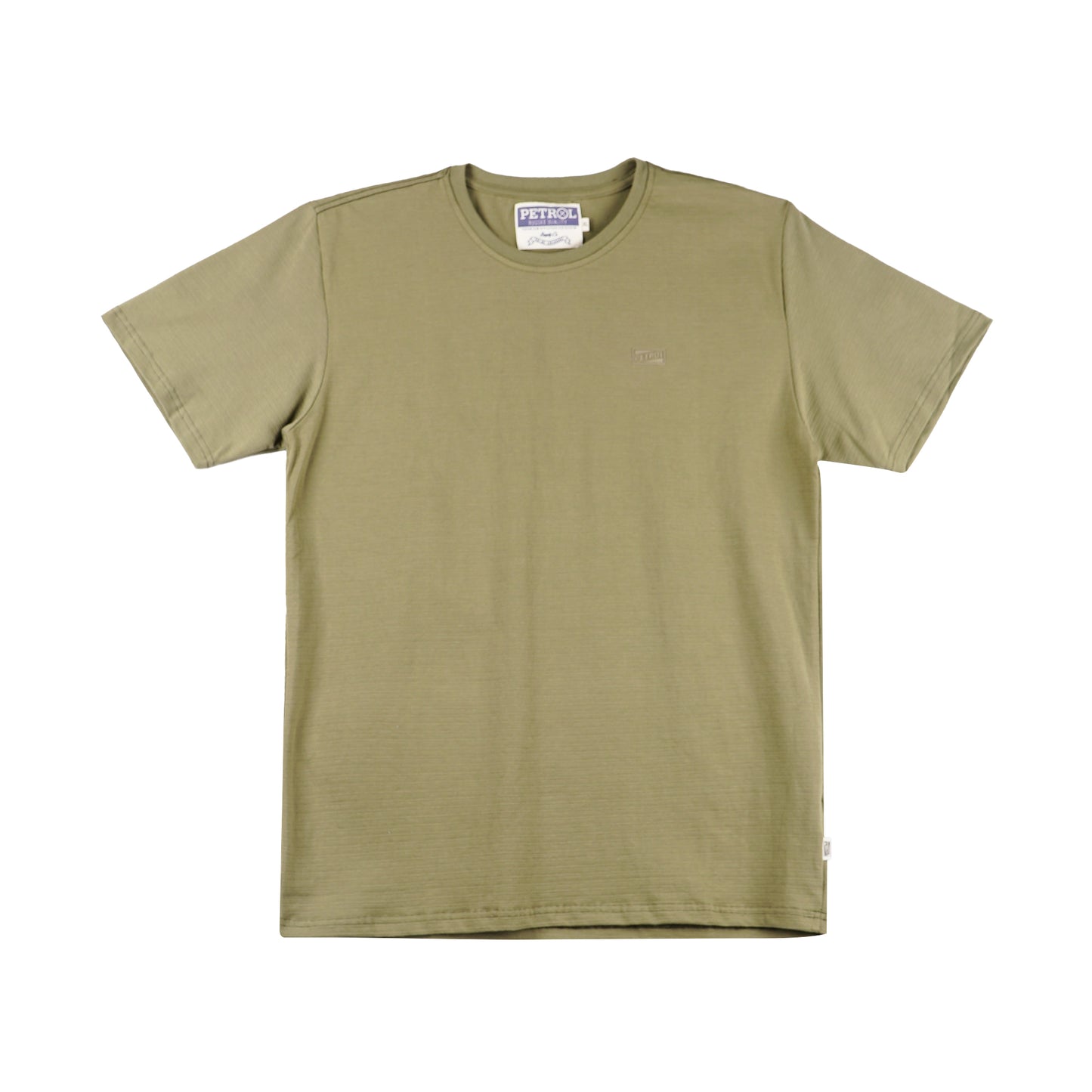 Petrol Men's Basic Tees Slim Fitting Missed Lycra Fabric 162684 (Fatigue)