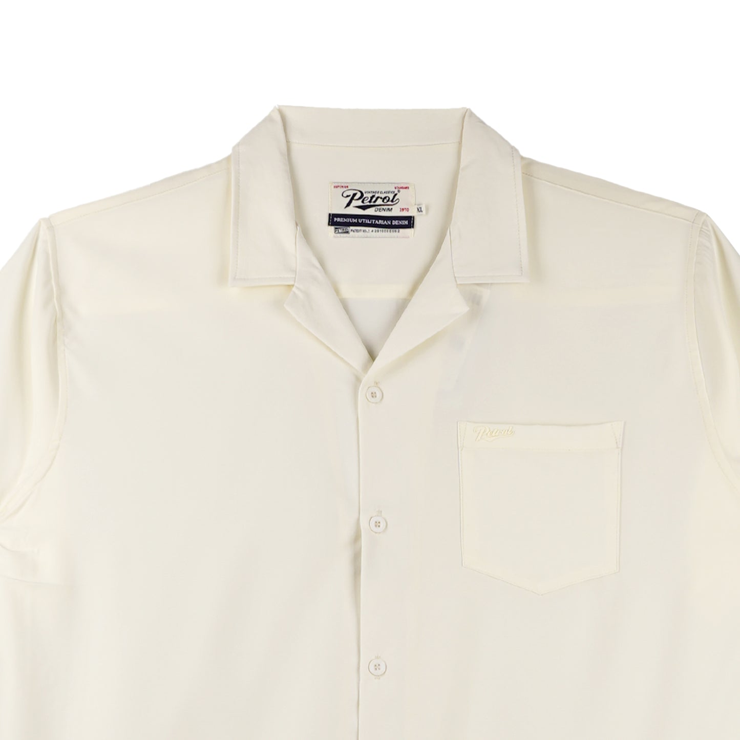 Petrol Men's Basic Collared Woven Shirt Comfort Fitting 156184-U (Beige)