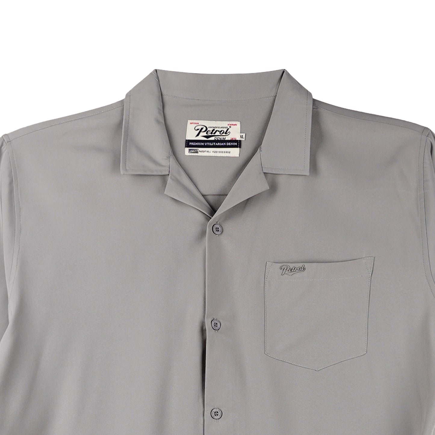 Petrol Men's Basic Collared Woven Shirt Comfort Fitting 156184-U (Rock Ridge)