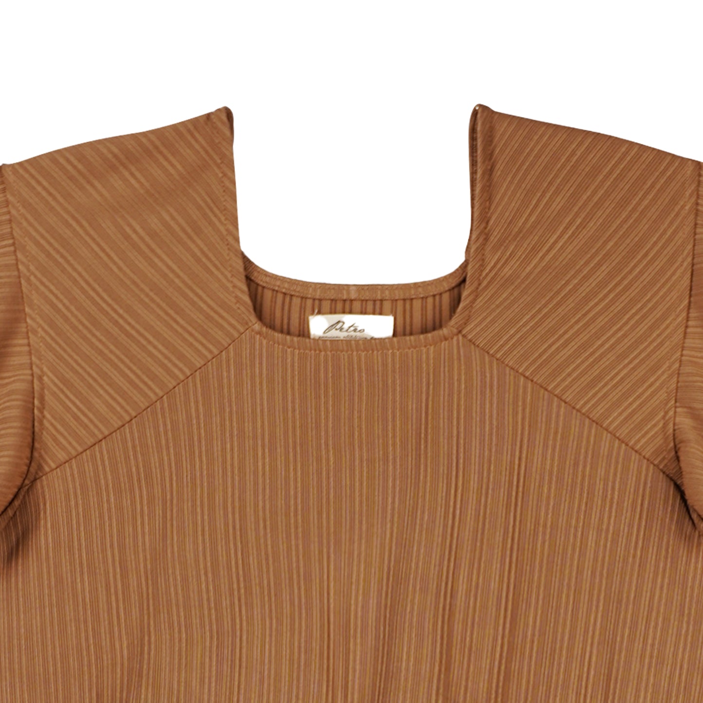 Petrol Ladies Basic Tees Boxy Fitting Ribbed Fabric 159506-U (Light Brown)
