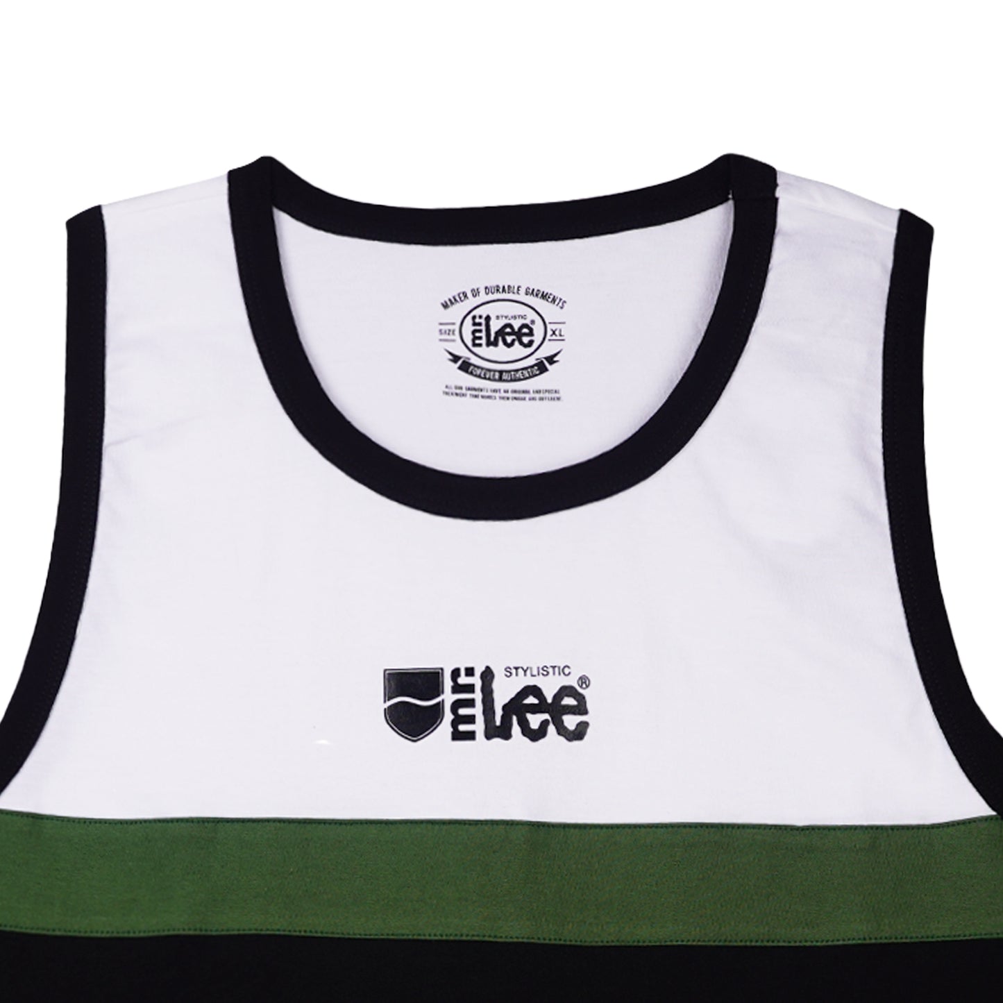 Stylistic Mr. Lee Men's Basic Tank Top Semi body Fit 168151 (Fatigue)