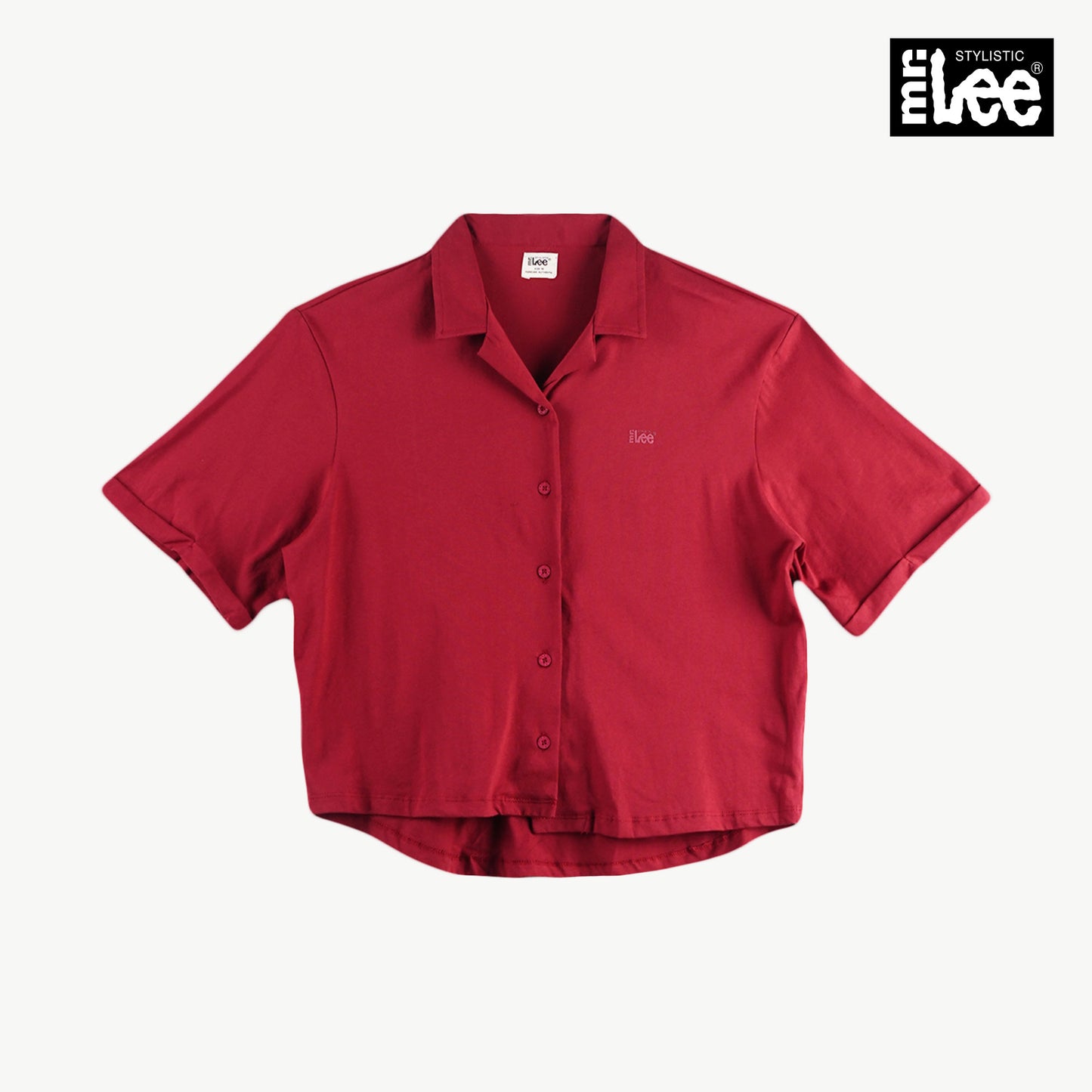 Stylistic Mr. Lee Ladies Basic Collared Relaxed Fit 151481 (Red)