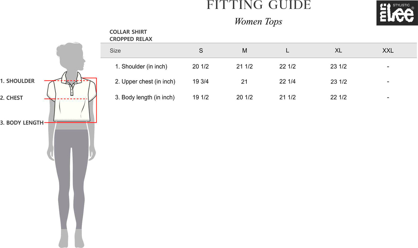 Stylistic Mr. Lee Ladies Basic Collared Relaxed Fit 151481 (Red)