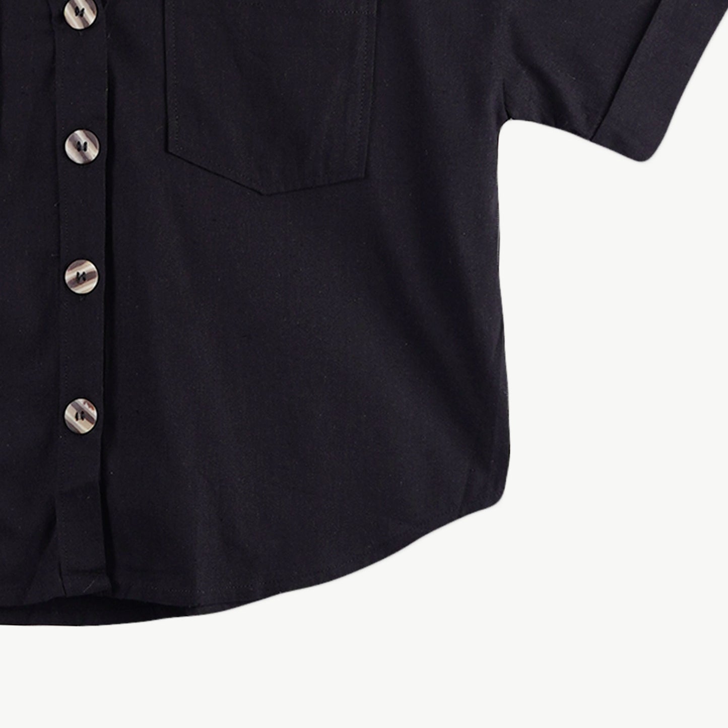 Stylistic Mr. Lee Ladies Basic Woven Shirt Boxy Fit 160481 (Black)