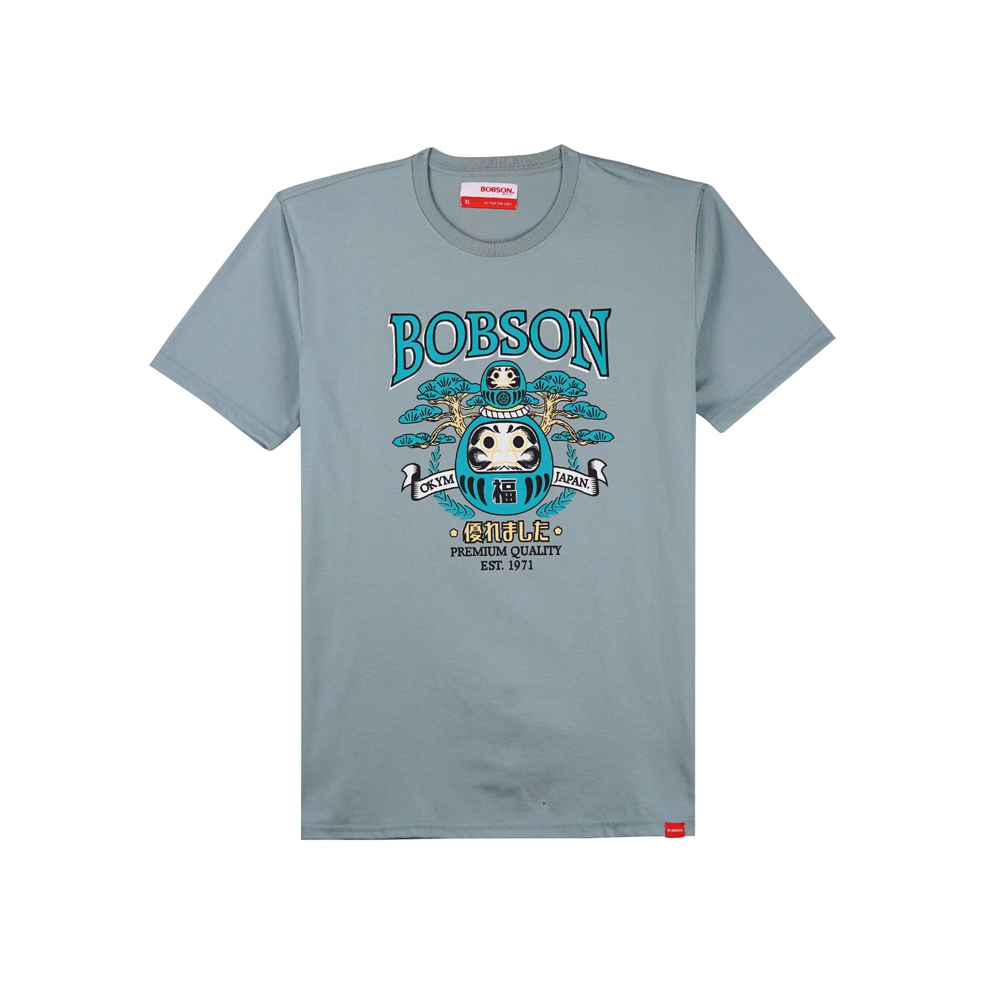 Bobson Japanese Men's Basic Tees Slim Fit 167588-U (Slate)