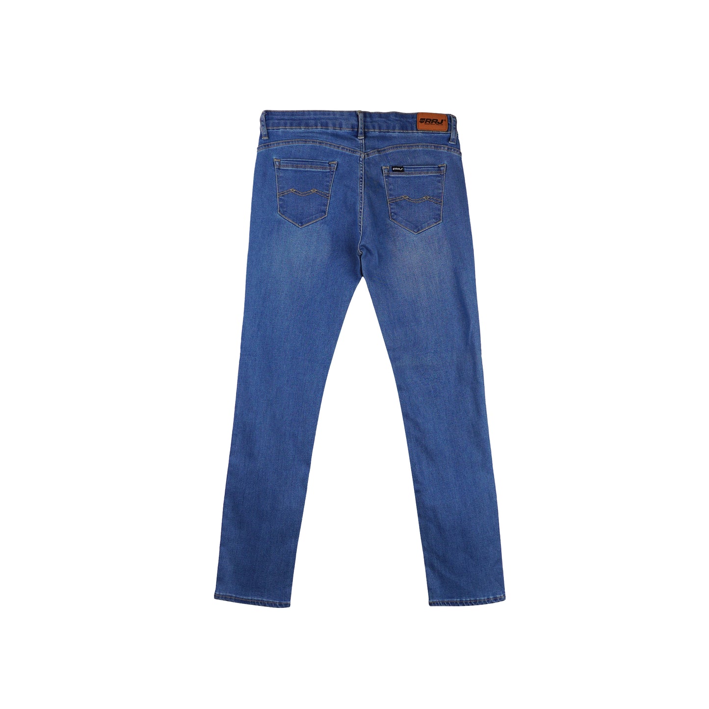 RRJ Ladies Basic Denim Pants Slim Fitting Extreme with Details Fabric 167521 (Light Shade)