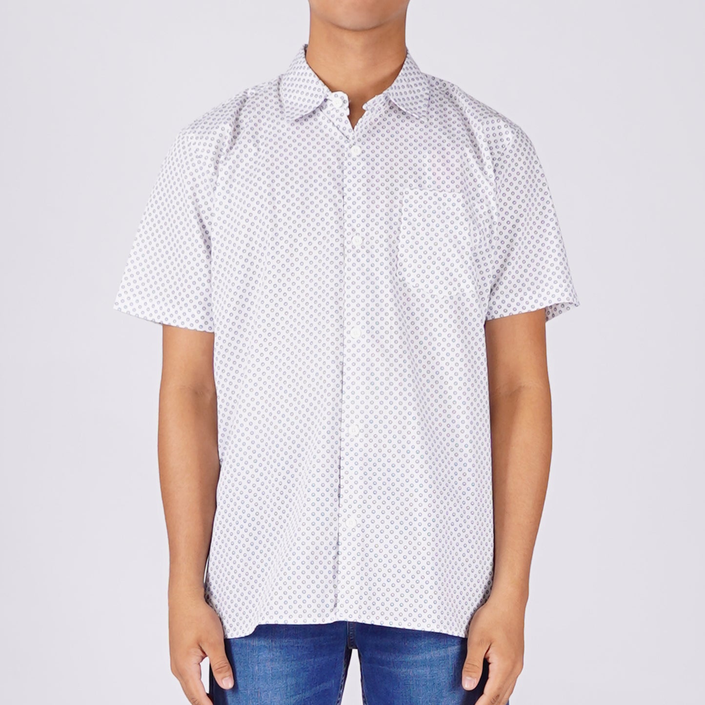 Petrol Men's Basic Woven Shirt Slim Fitting Poplin Fabric 166566 (White)