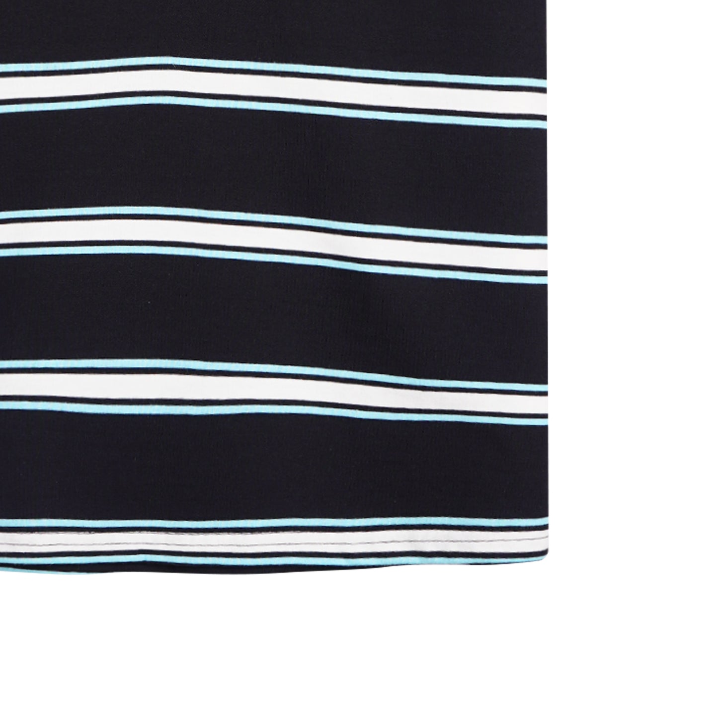 Petrol Men's Basic Tees Slim Fitting Stripe Jersey Fabric 161848 (Black)